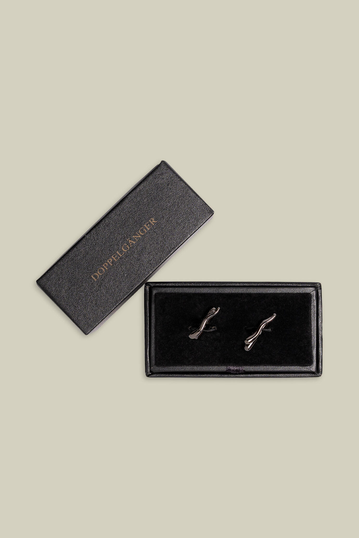 Boutons de manchette pour homme en forme de corne porte-bonheur
