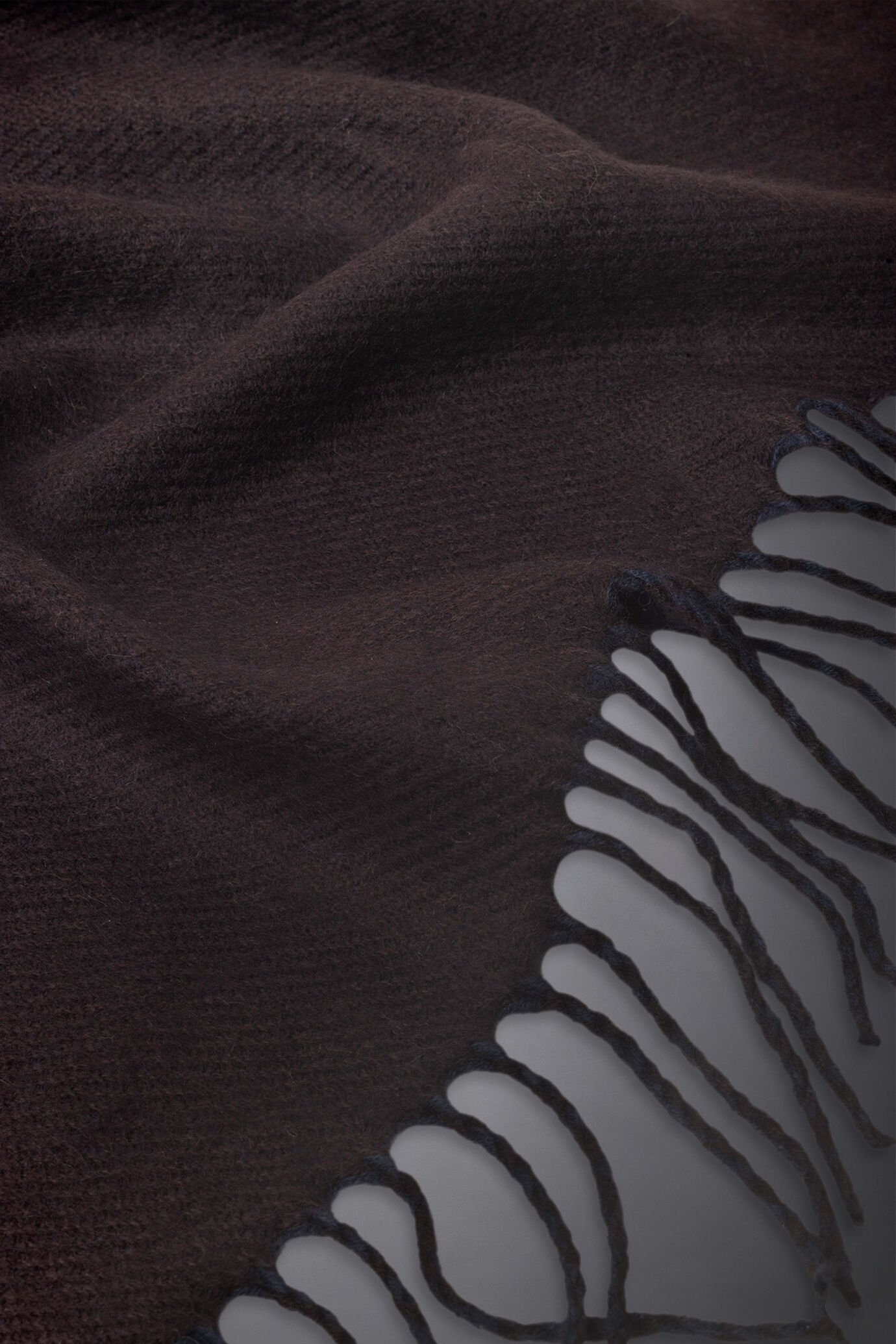 Men's solid-coloured double-face scarf image number 1