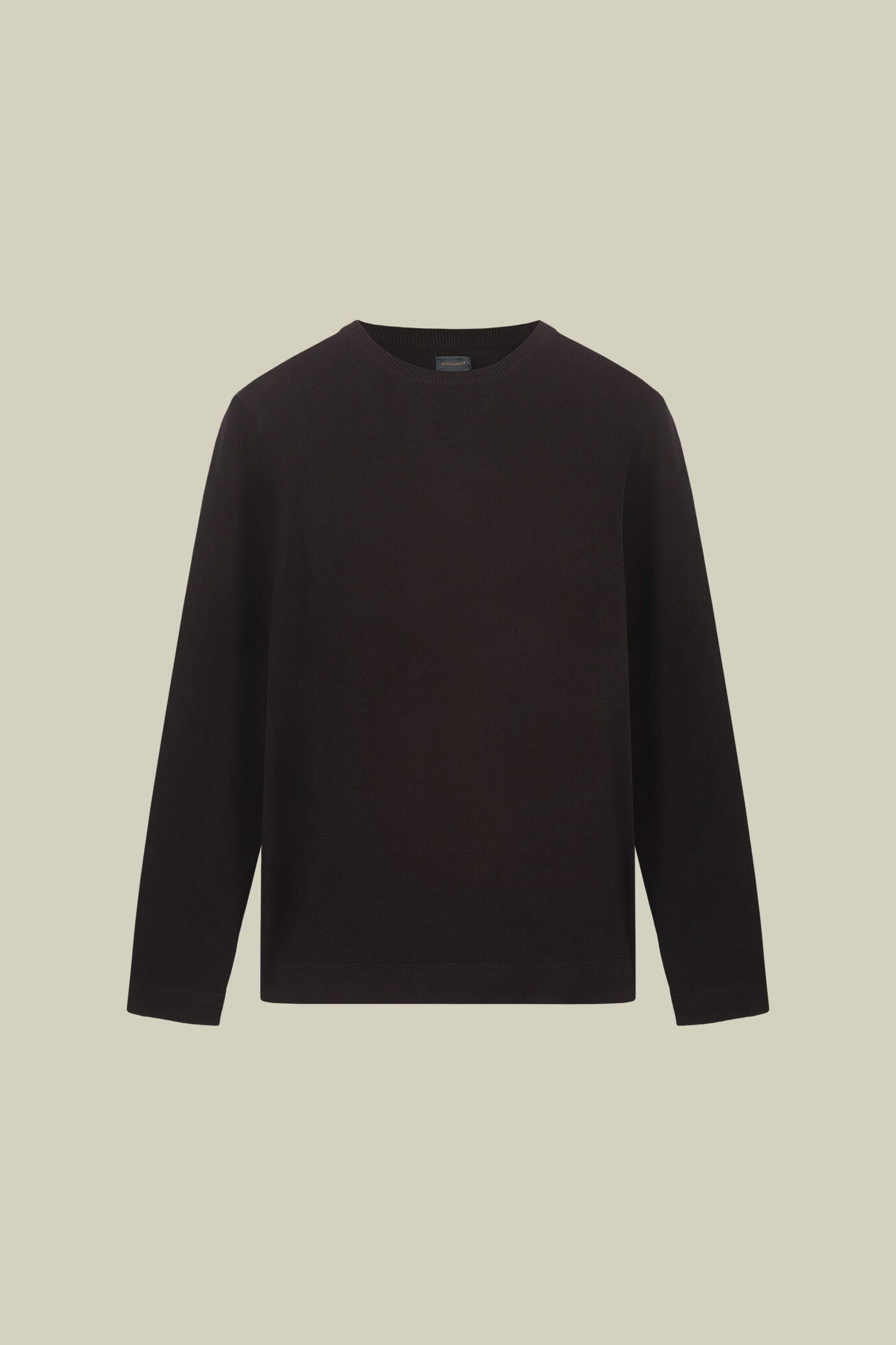 Men&rsquo;s Round Neck jumper with side slits regular fit image number 4