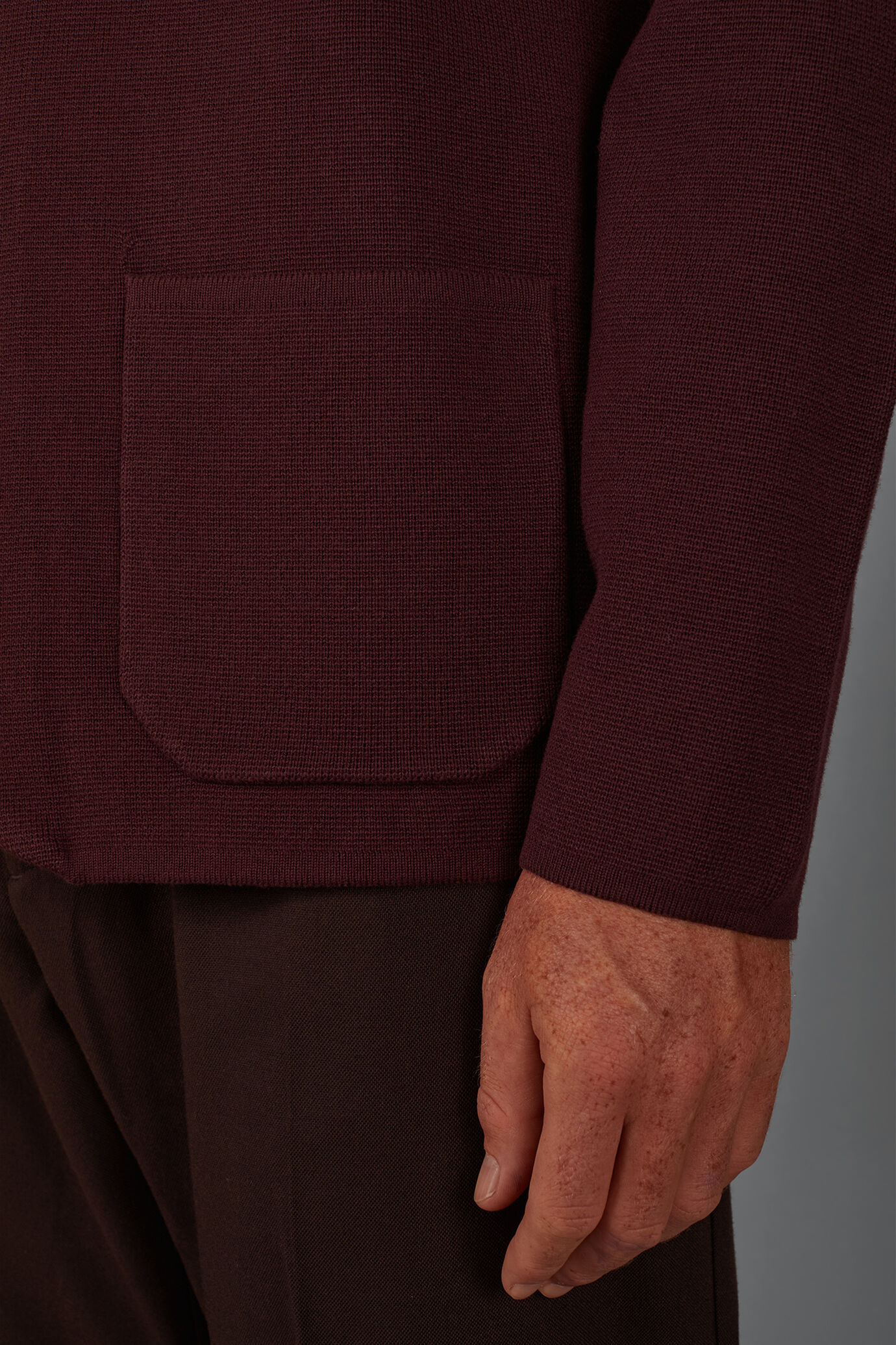 Herren-Strickjacke aus 100% Baumwolle Regular Fit image number 3