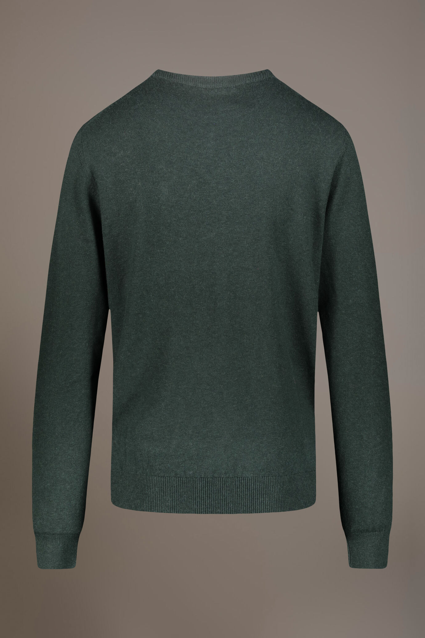 Wool blend round neck sweater image number 5