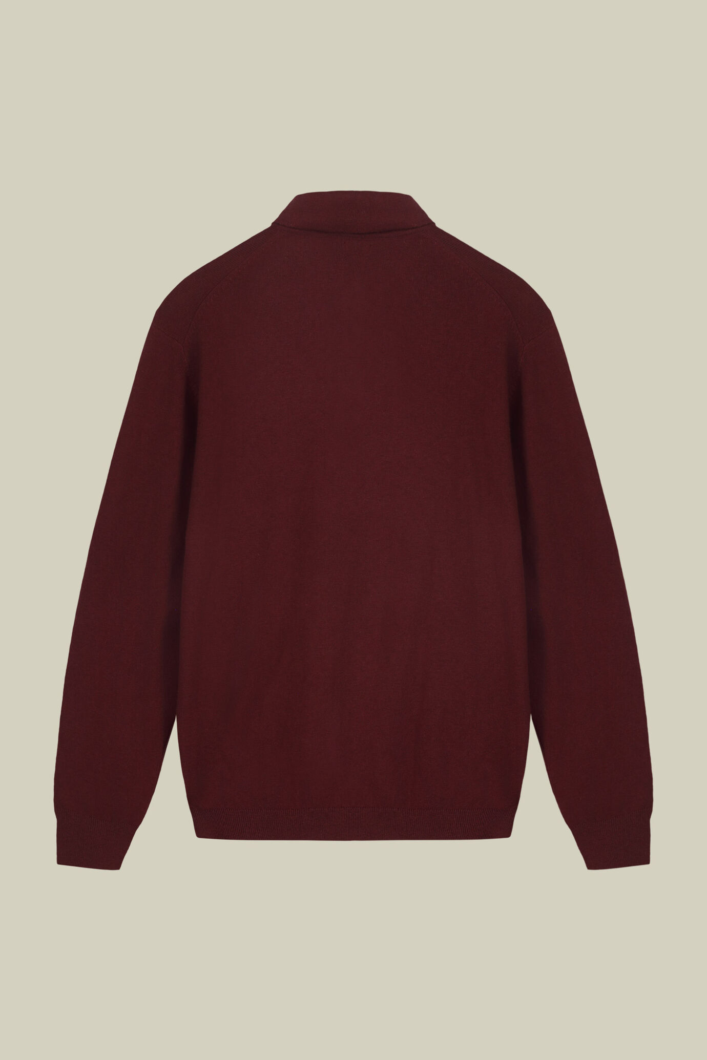 Maglia polo uomo in misto lana e cotone regular fit image number 5