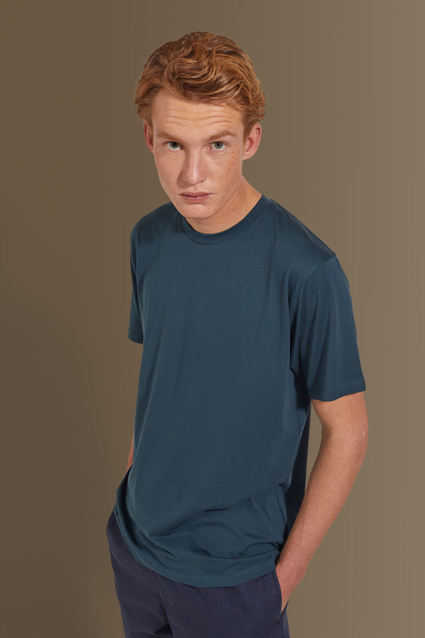 T-shirt uomo 100% cotone supima image number 0