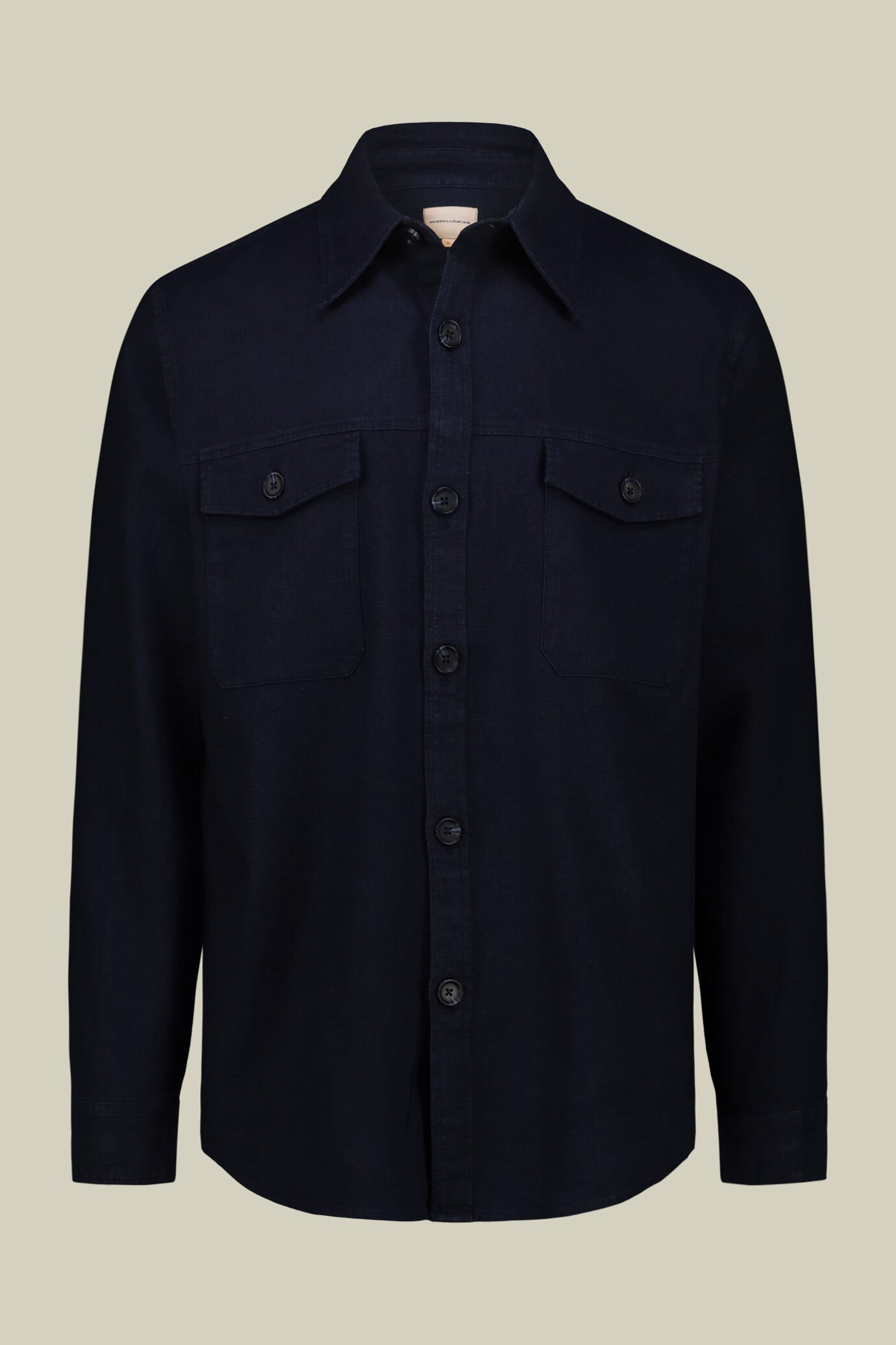 Ungef&uuml;tterte Herrenjacke aus Leinen-Baumwoll-Mischgewebe