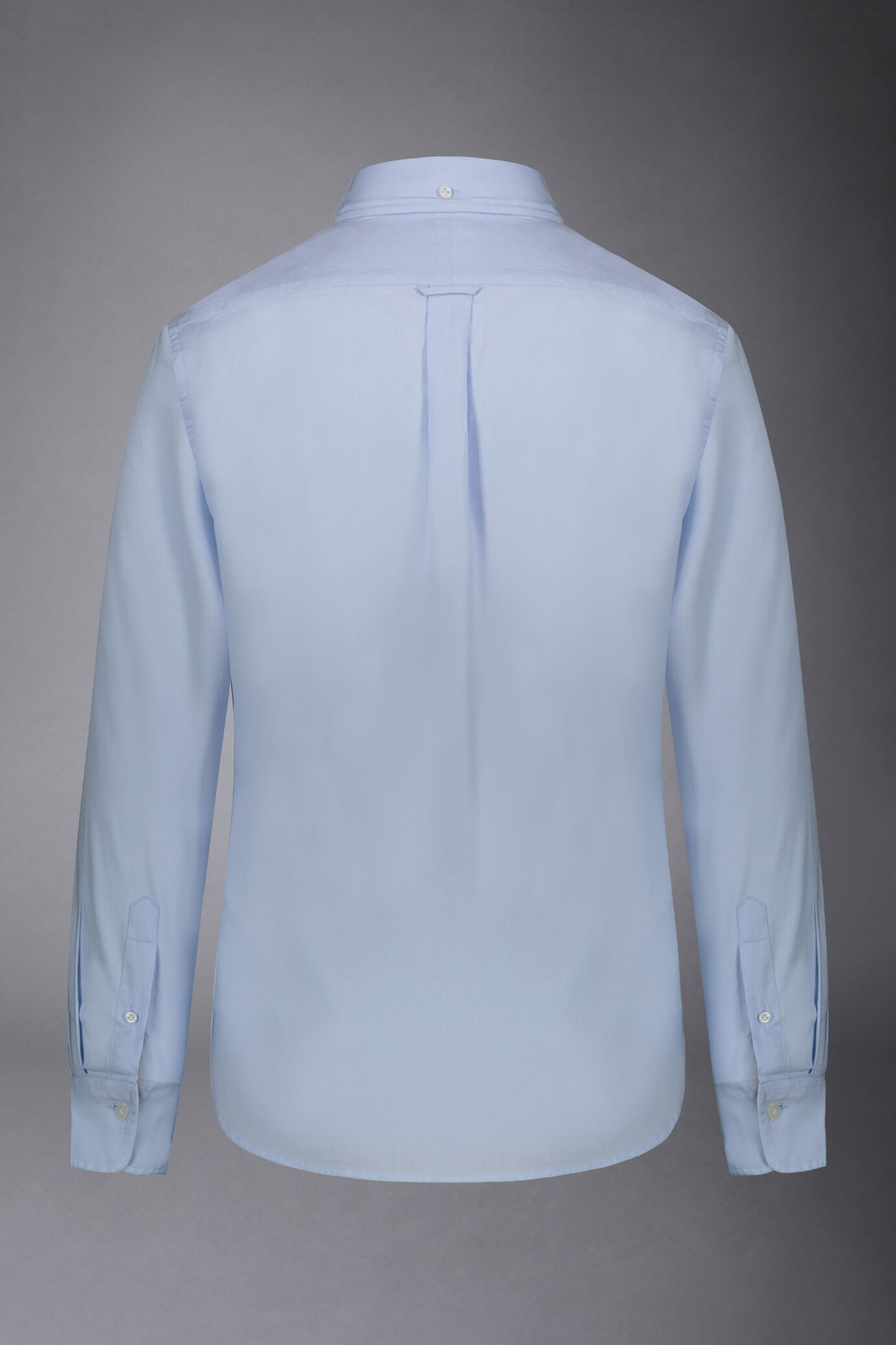 Classic washed genderless button-down comfort fit shirt oxford fabric image number 5
