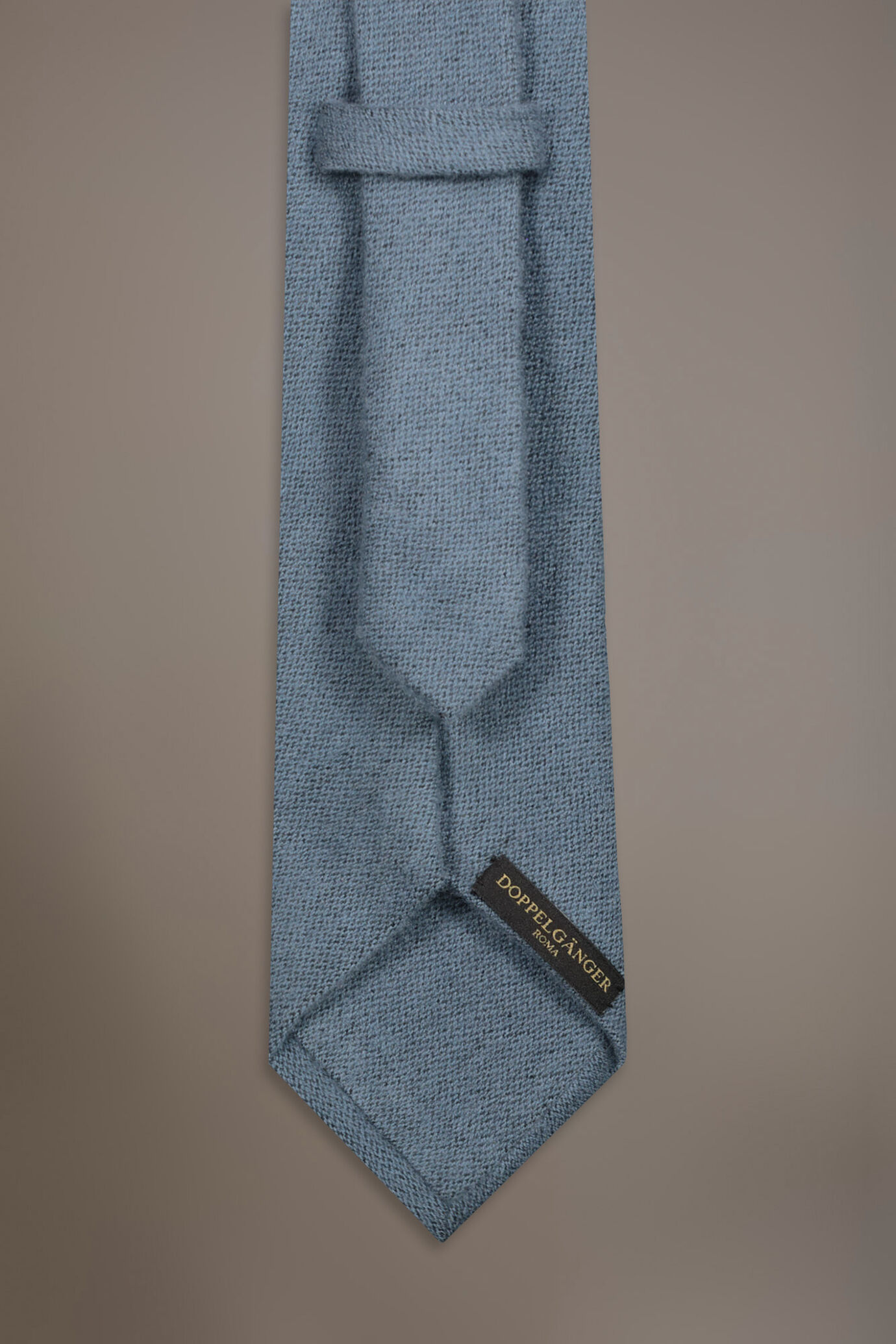 Wool blend tie with brushed effect image number 1