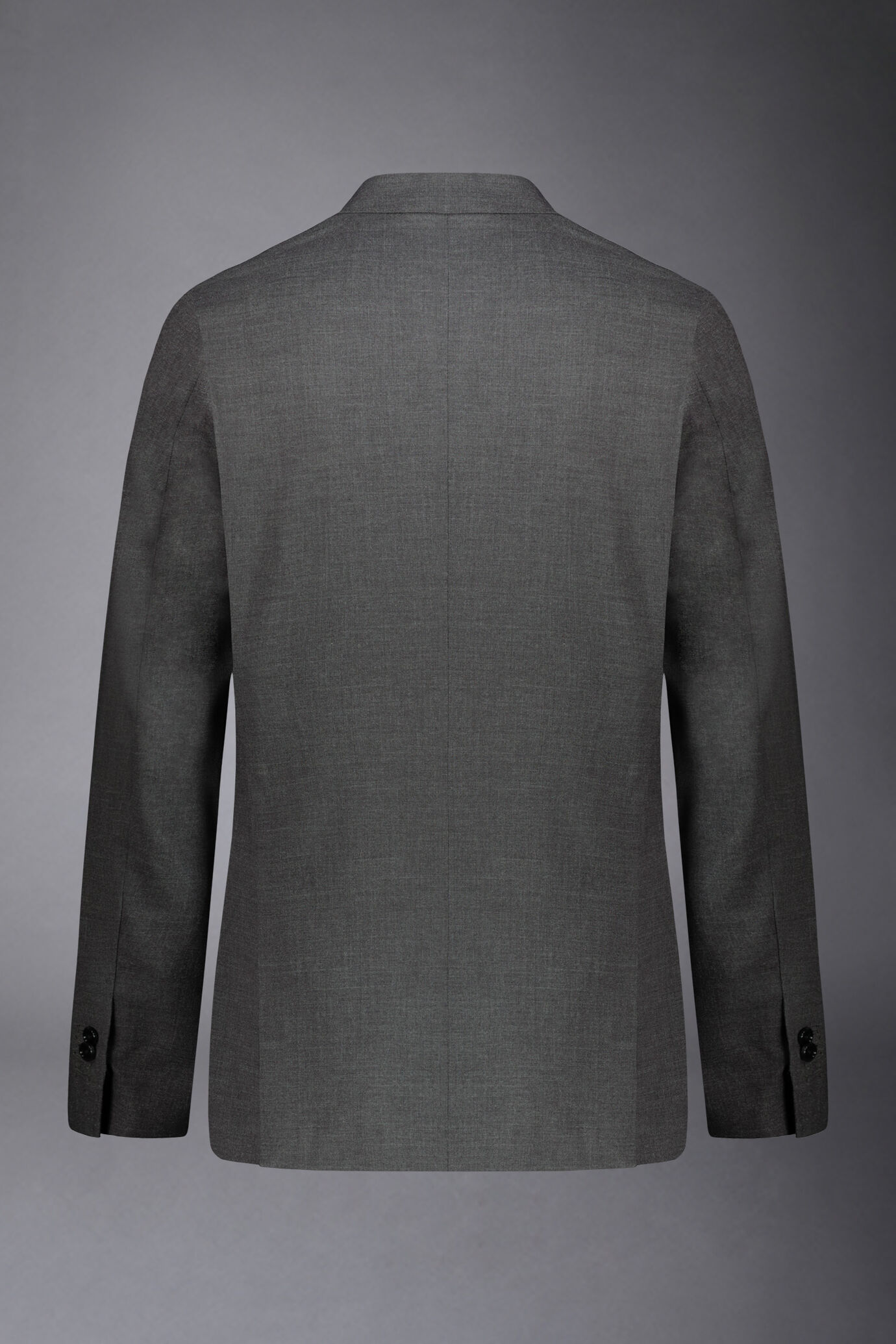 Costume croisé simple, coupe normale, tissu grisaille image number 6