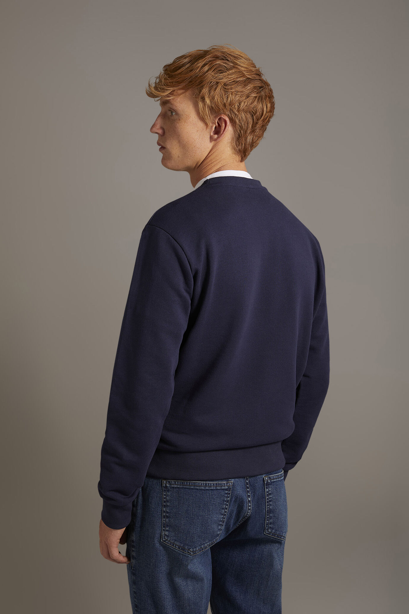 Felpa girocollo 100% cotone made in Italy image number 3