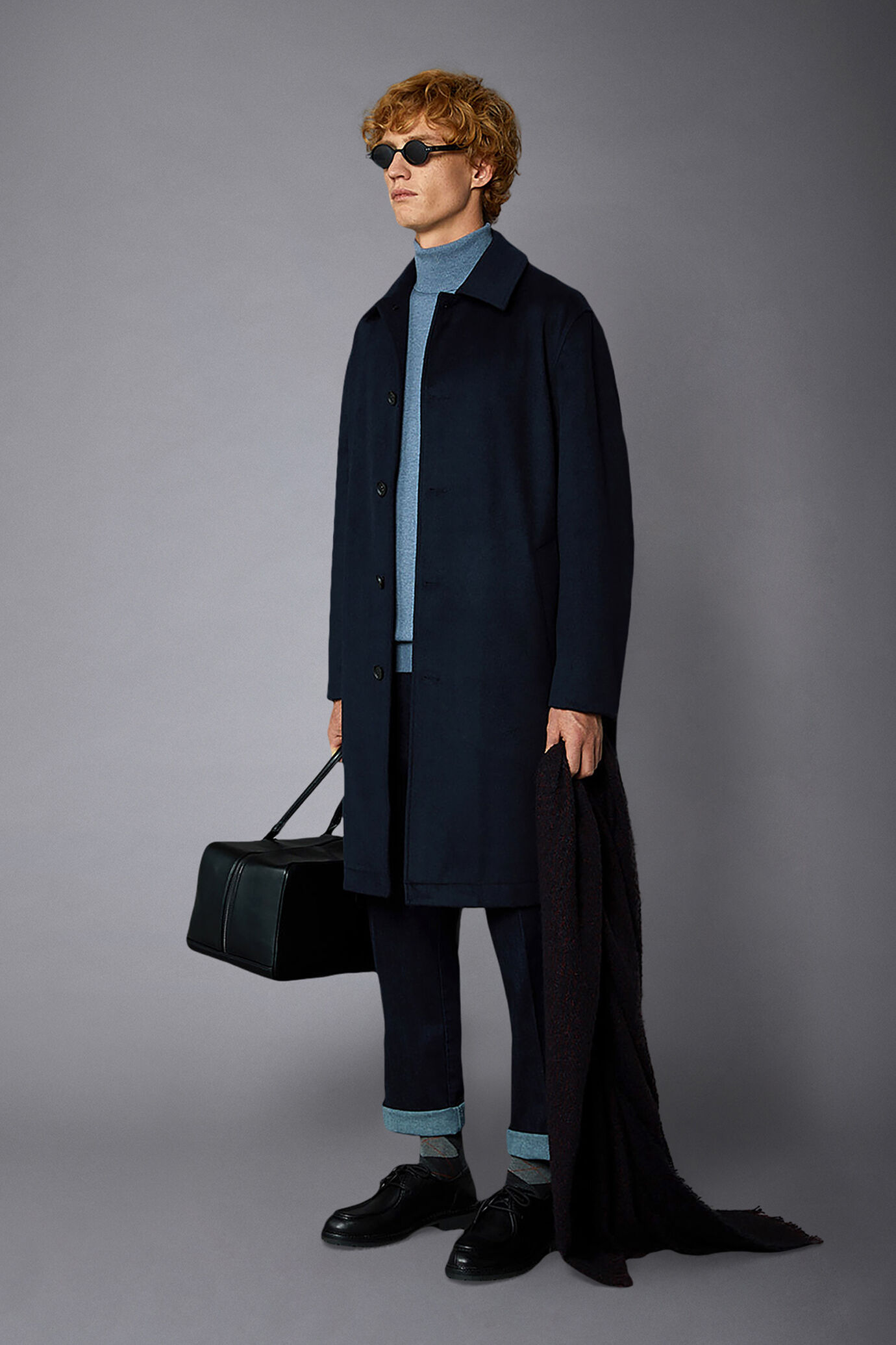 Cappotto uomo monopetto misto lana image number 1