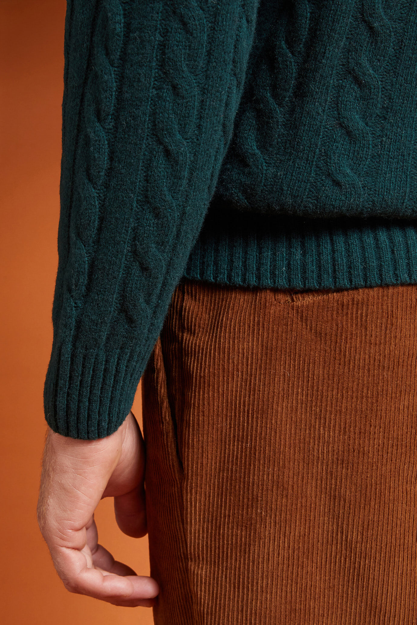 Maglia uomo collo alto misto lana lambswool regular fit image number 3