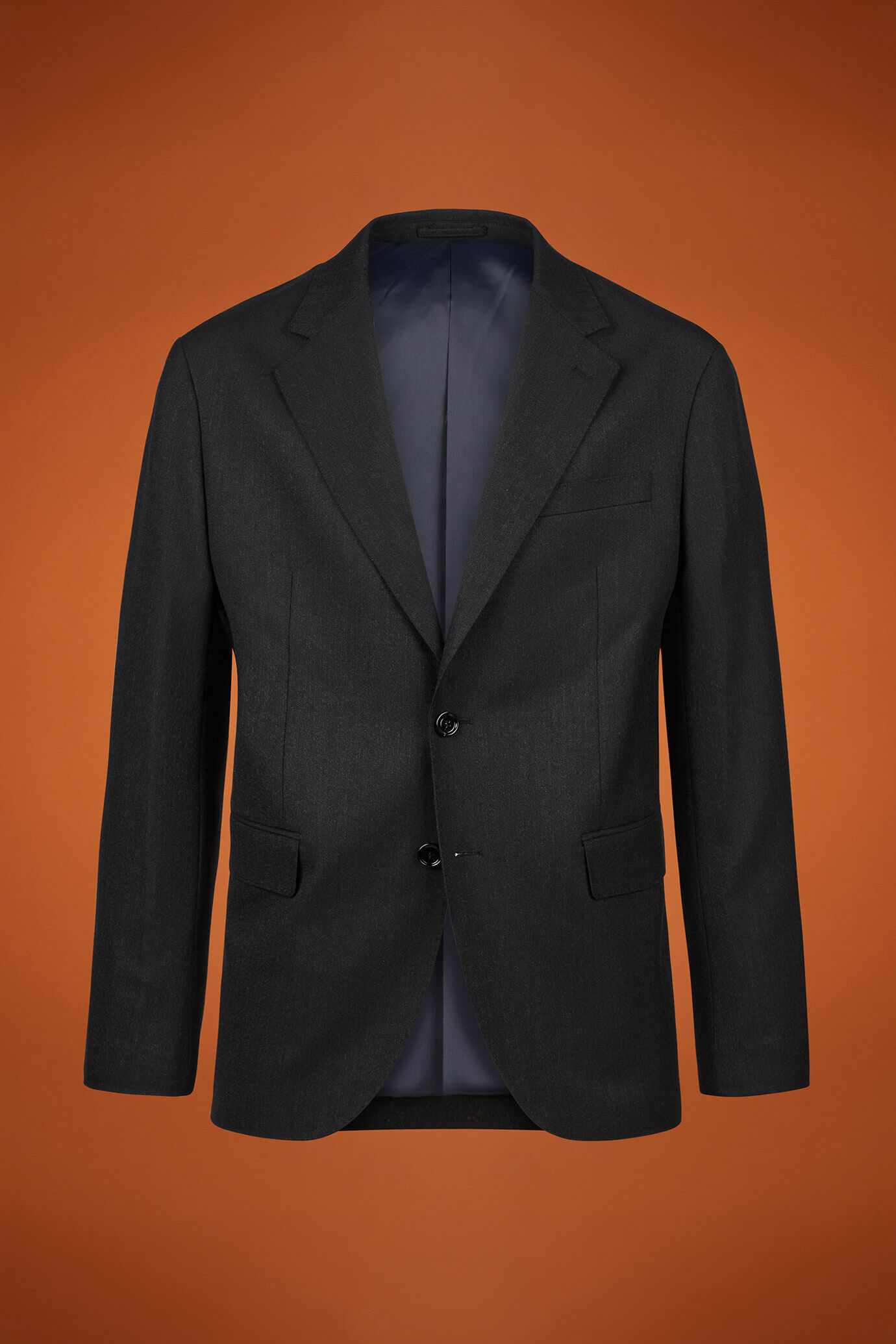 Men's regular fit single-breasted suit in dobby fabric image number 4