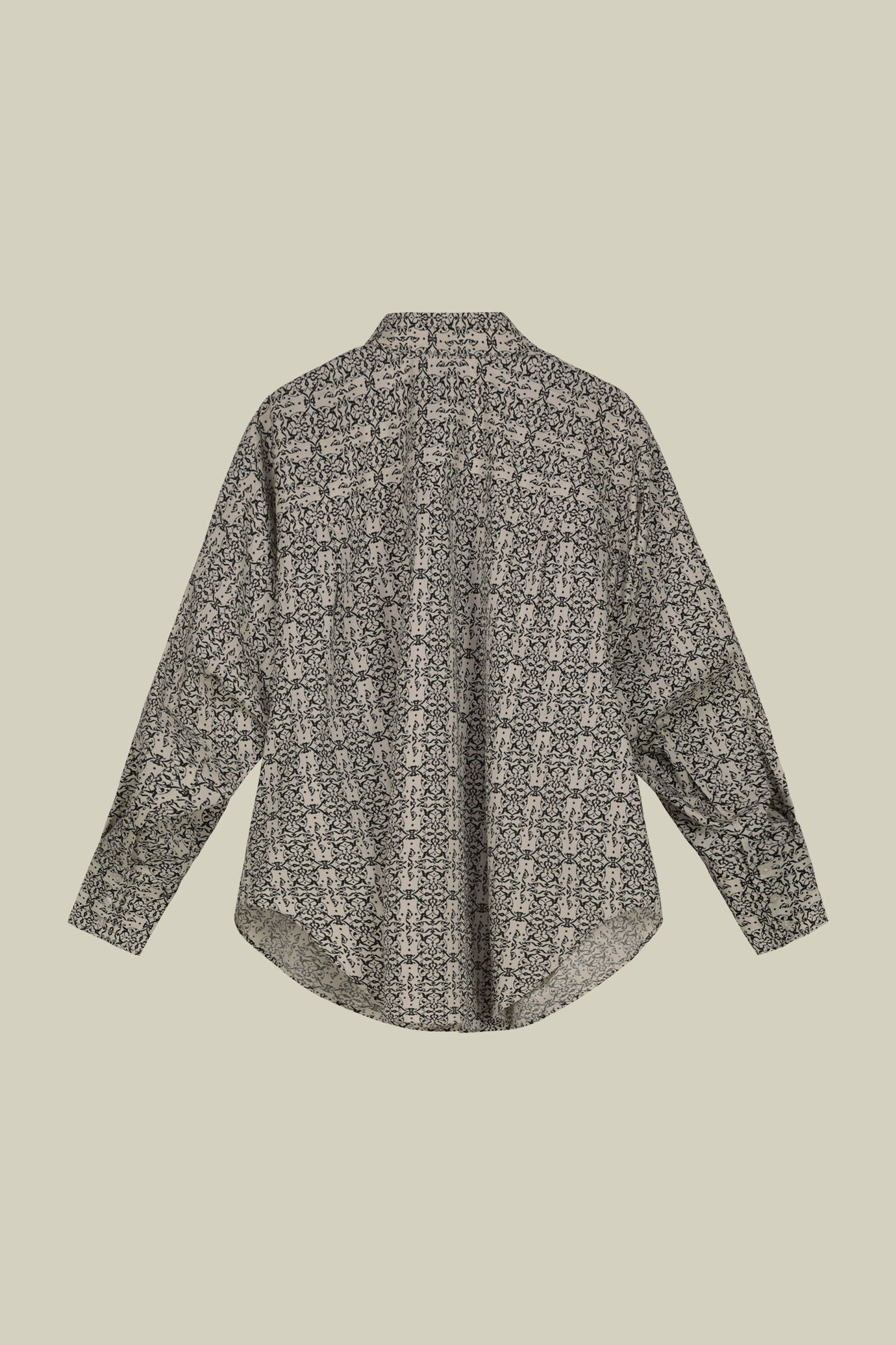 Women's unstructured shirt 100% printed cotton image number 5
