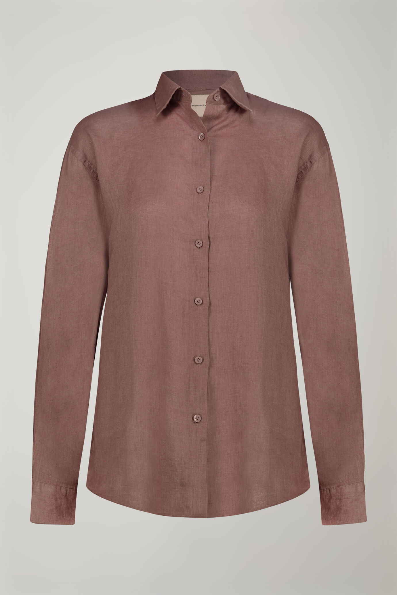 Camicia donna con collo classico 100% lino image number 5