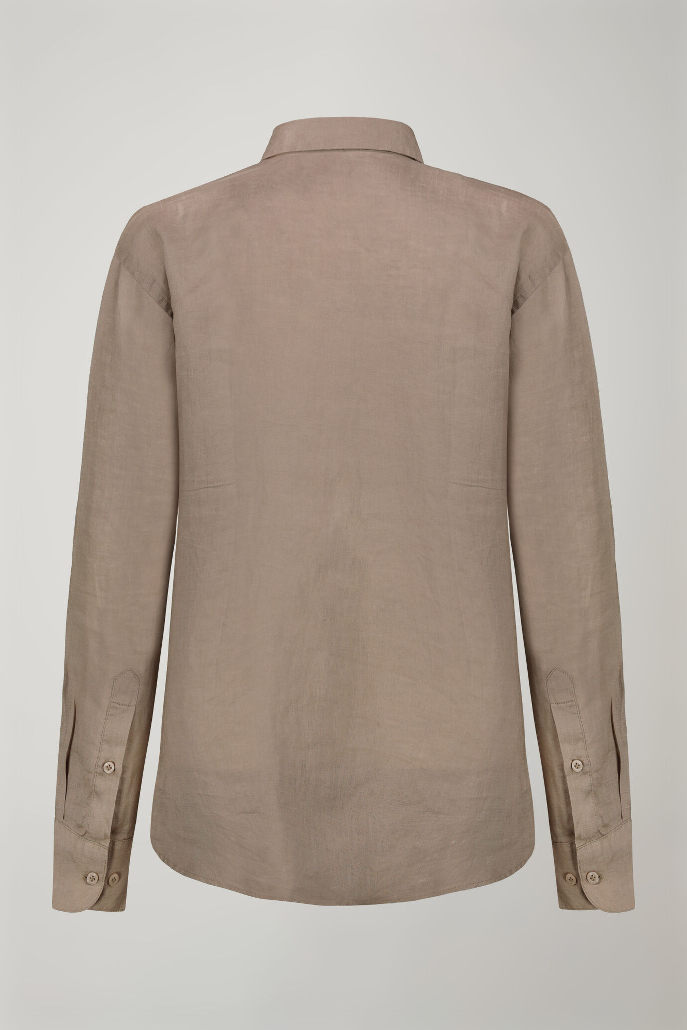 Camicia donna con collo classico 100% lino image number 6