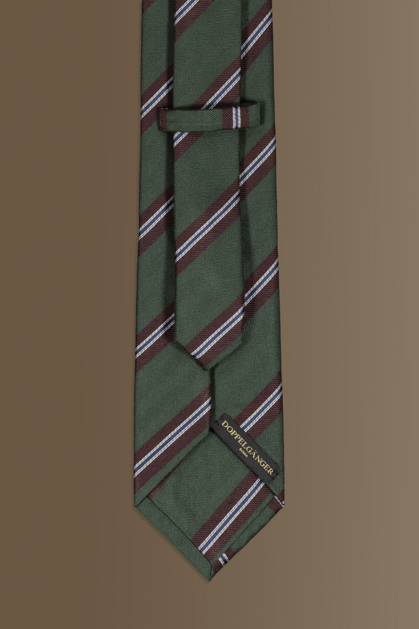 Bamboo blend tie - regimental image number 1