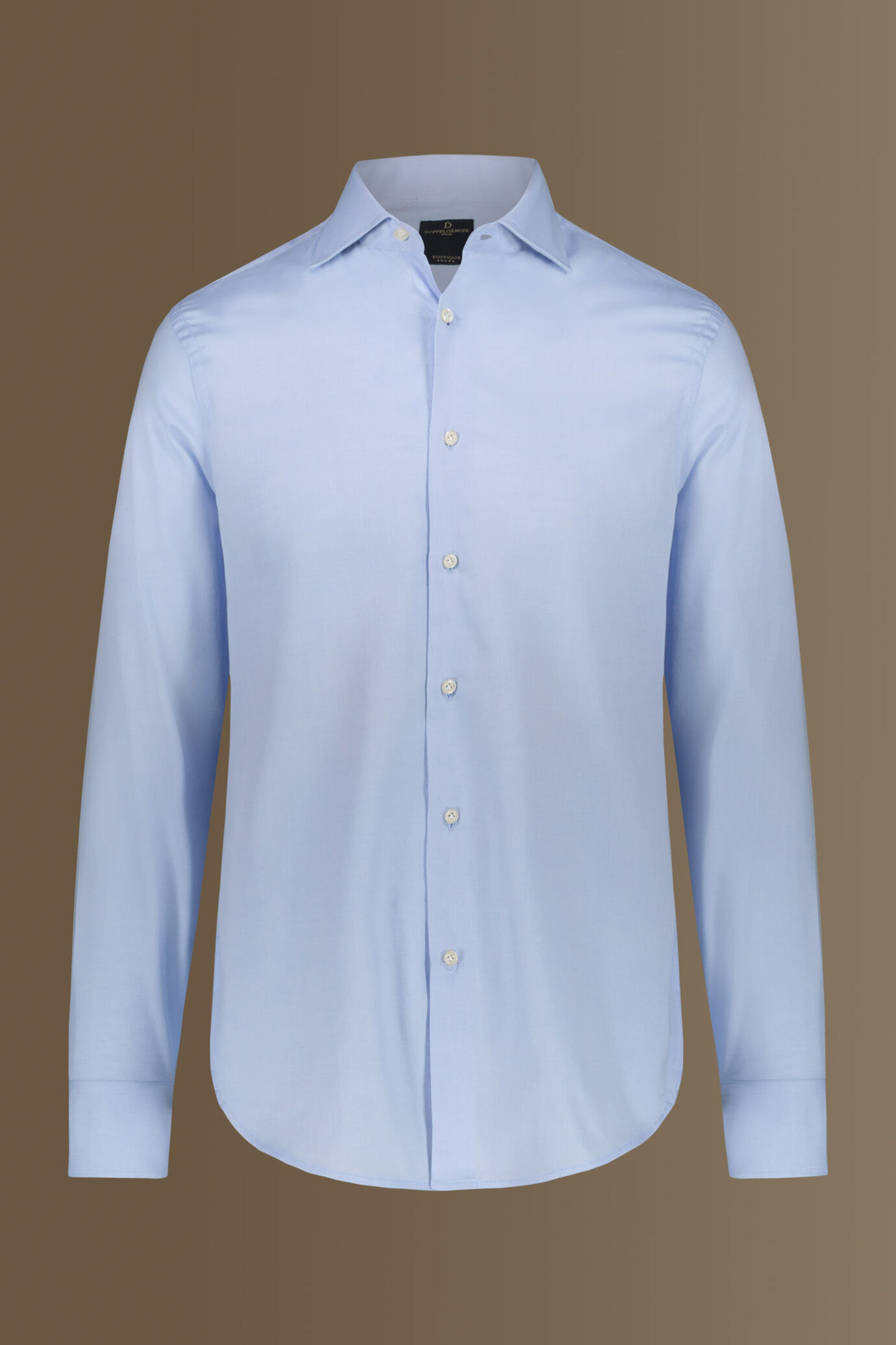Classic shirt french collar herringbone fabric image number 3