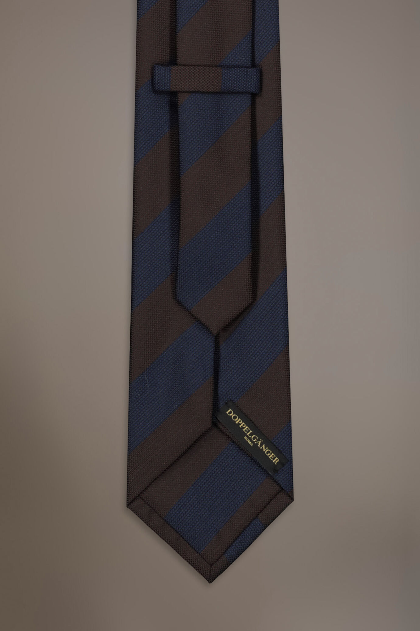 Cravatta misto bamboo regimental uomo image number 1