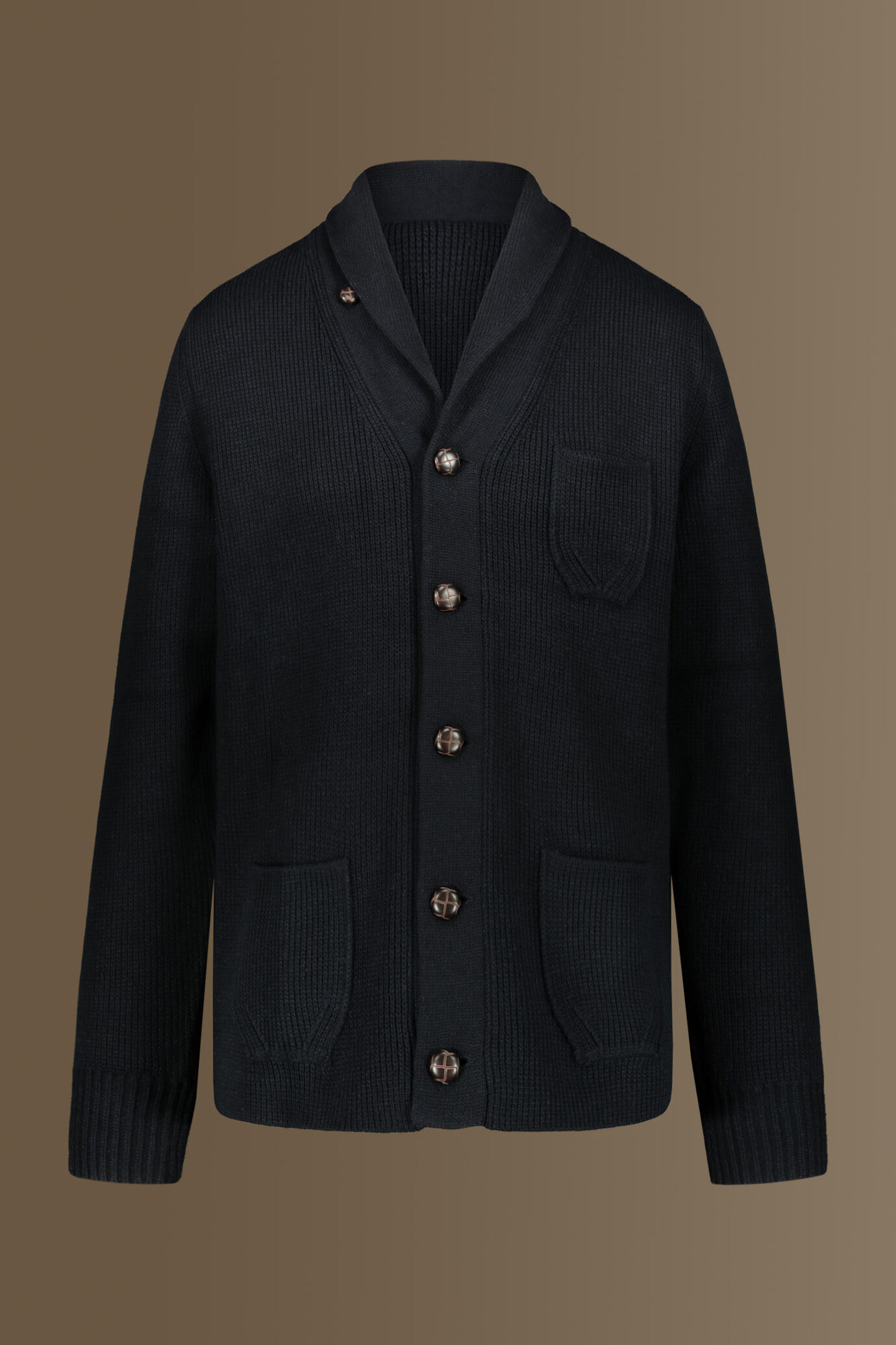Cardigan with shawl collar image number 3