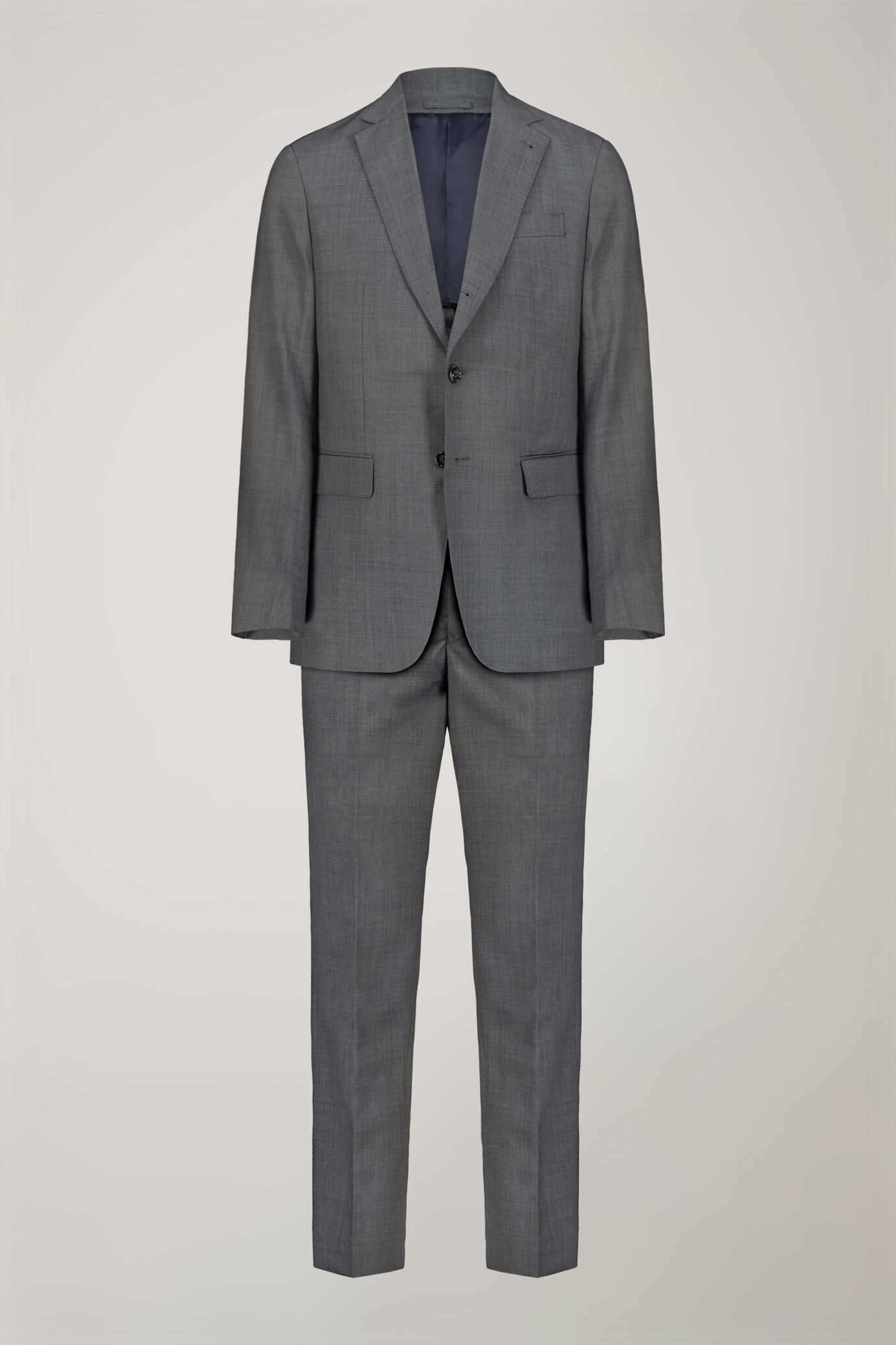 Abito uomo Wool Blend monopetto tessuto grisaglia regular fit image number 9