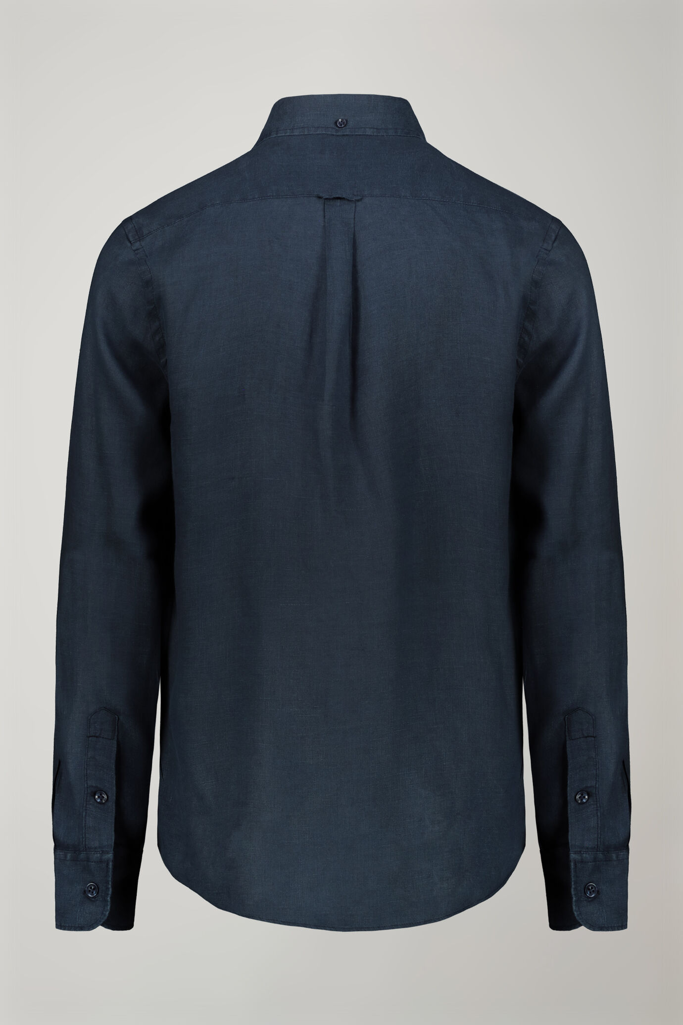 Men’s casual shirt button down collar 100% linen comfort fit image number 6