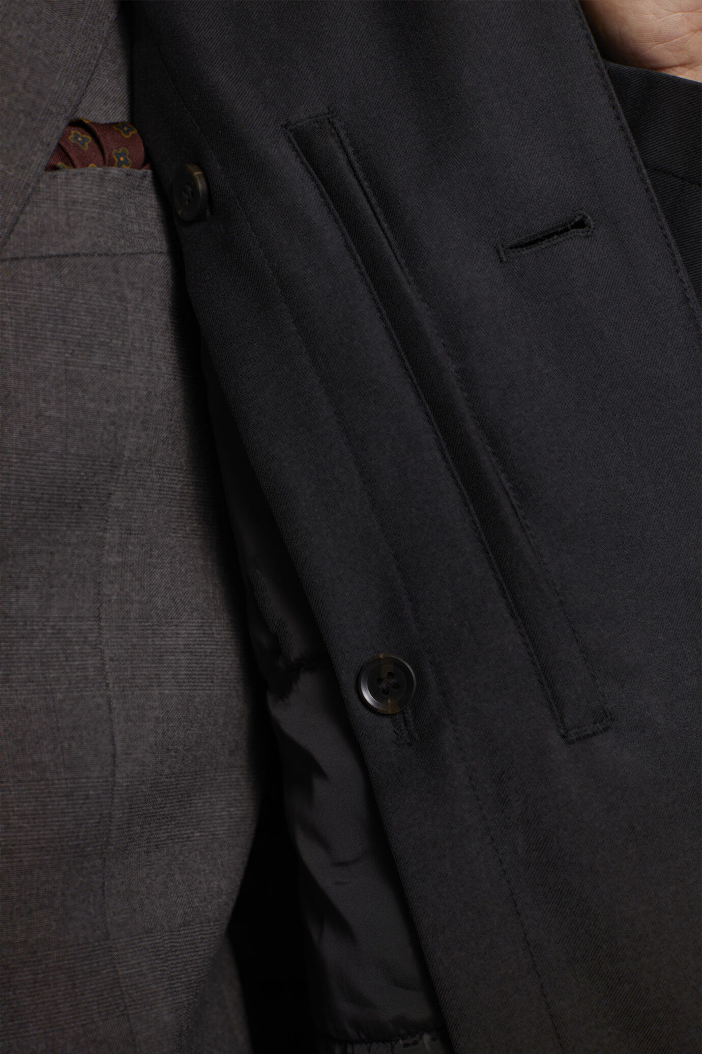 Cappotto imbottito tessuto twill image number 4