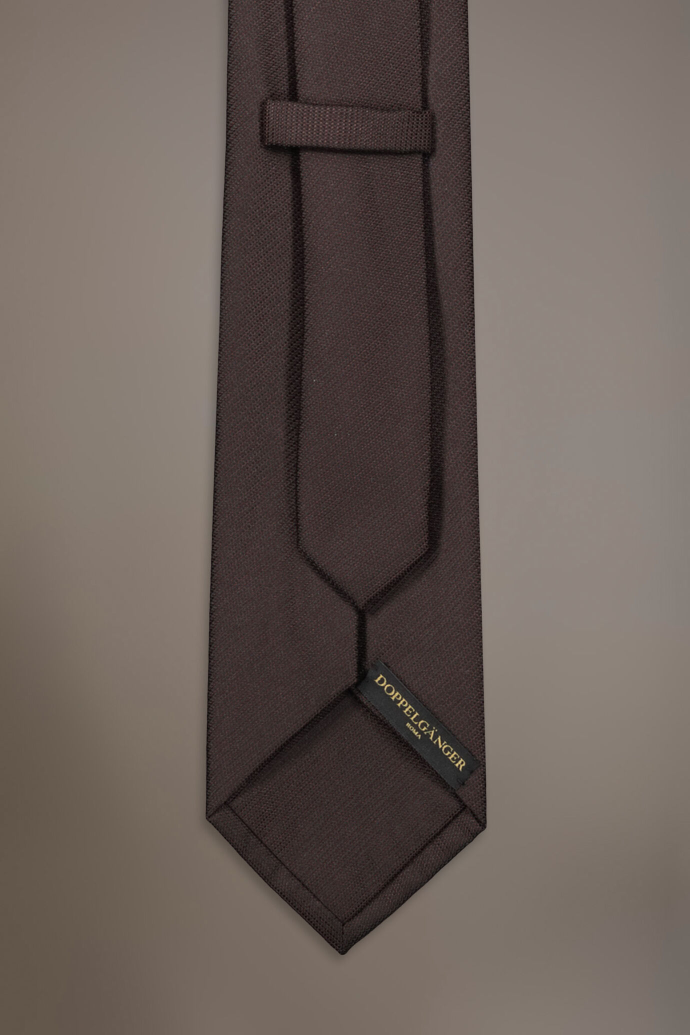 Cravatta misto bamboo tinta unita uomo image number 1