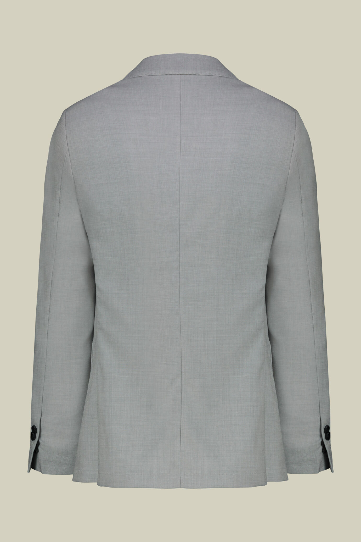 Costume homme crois&eacute; en tissu grisaille, coupe regular image number 1