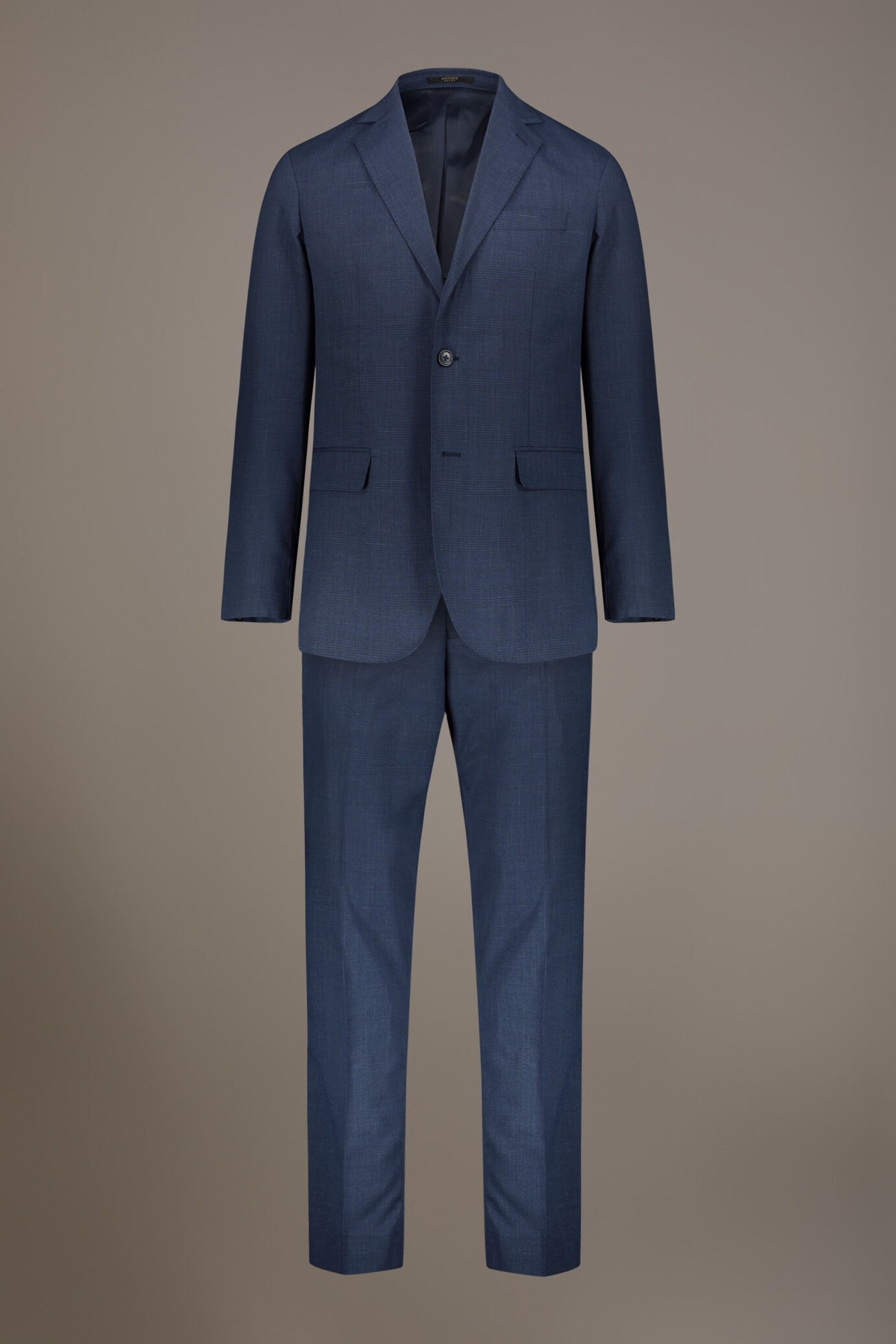 Regular fit single-breasted suit fabric prince of wales design image number 9