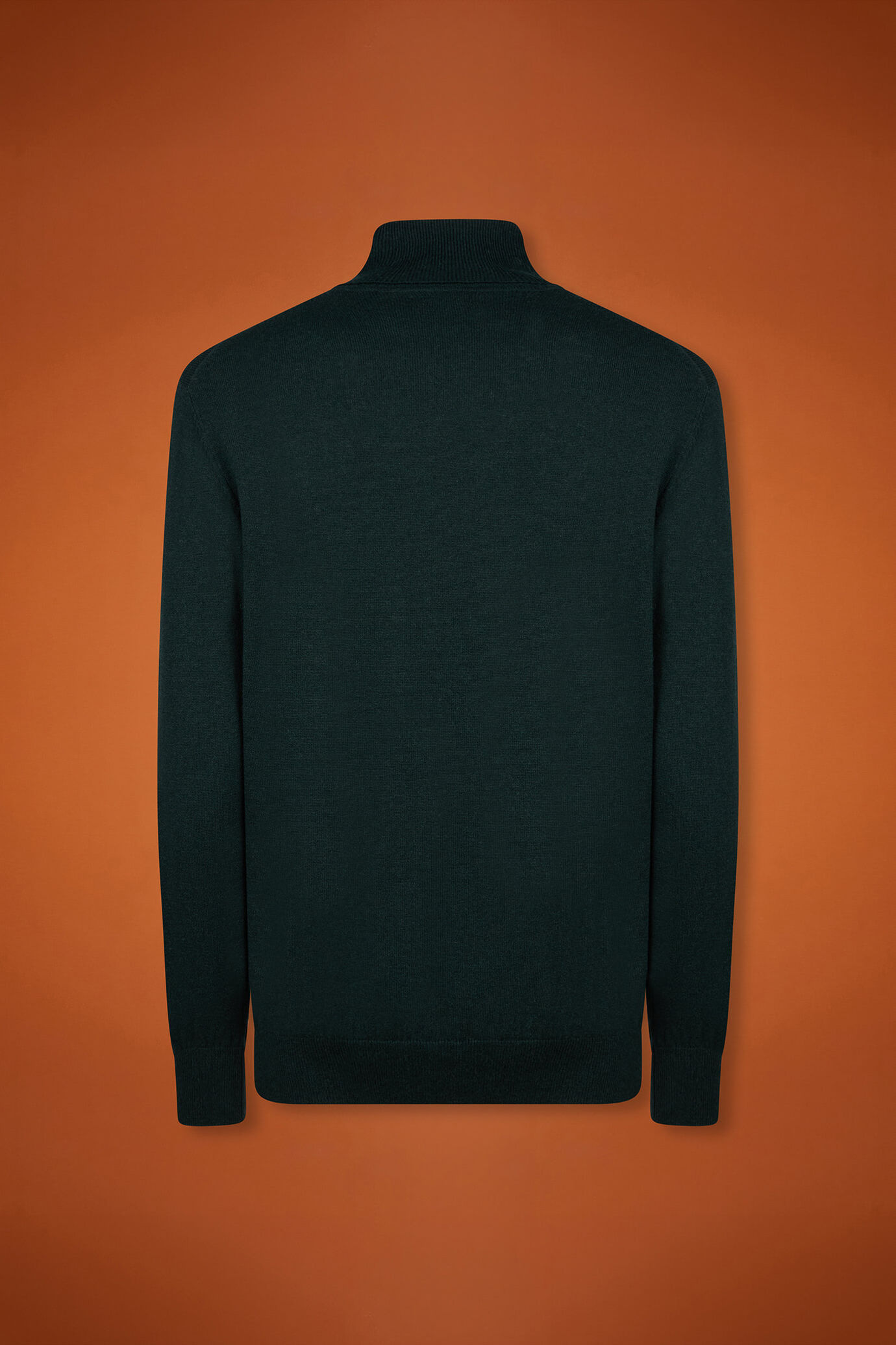 Men's regular fit turtleneck jumper in wool and cotton image number 5