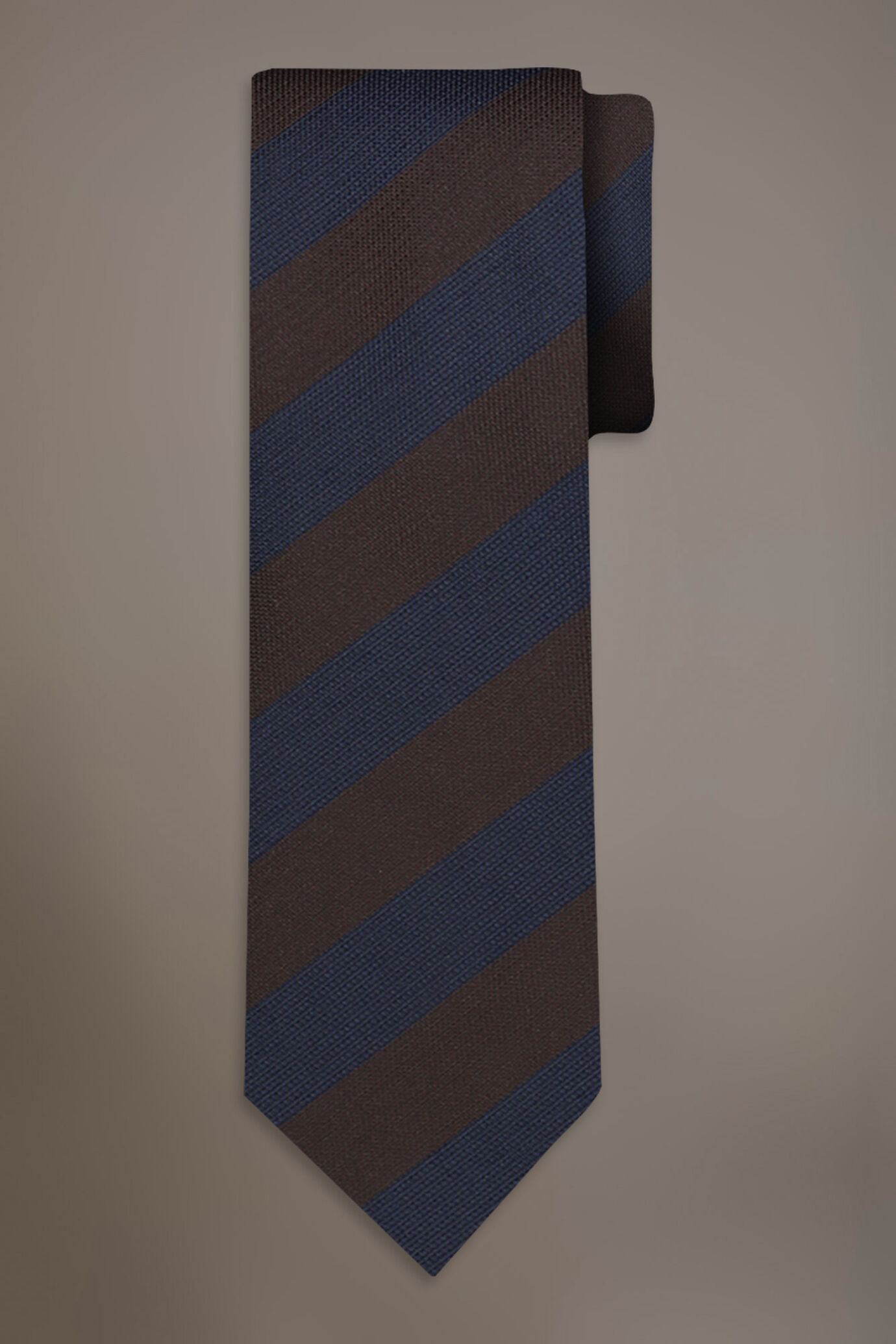 Bamboo blend tie regimental design image number 0