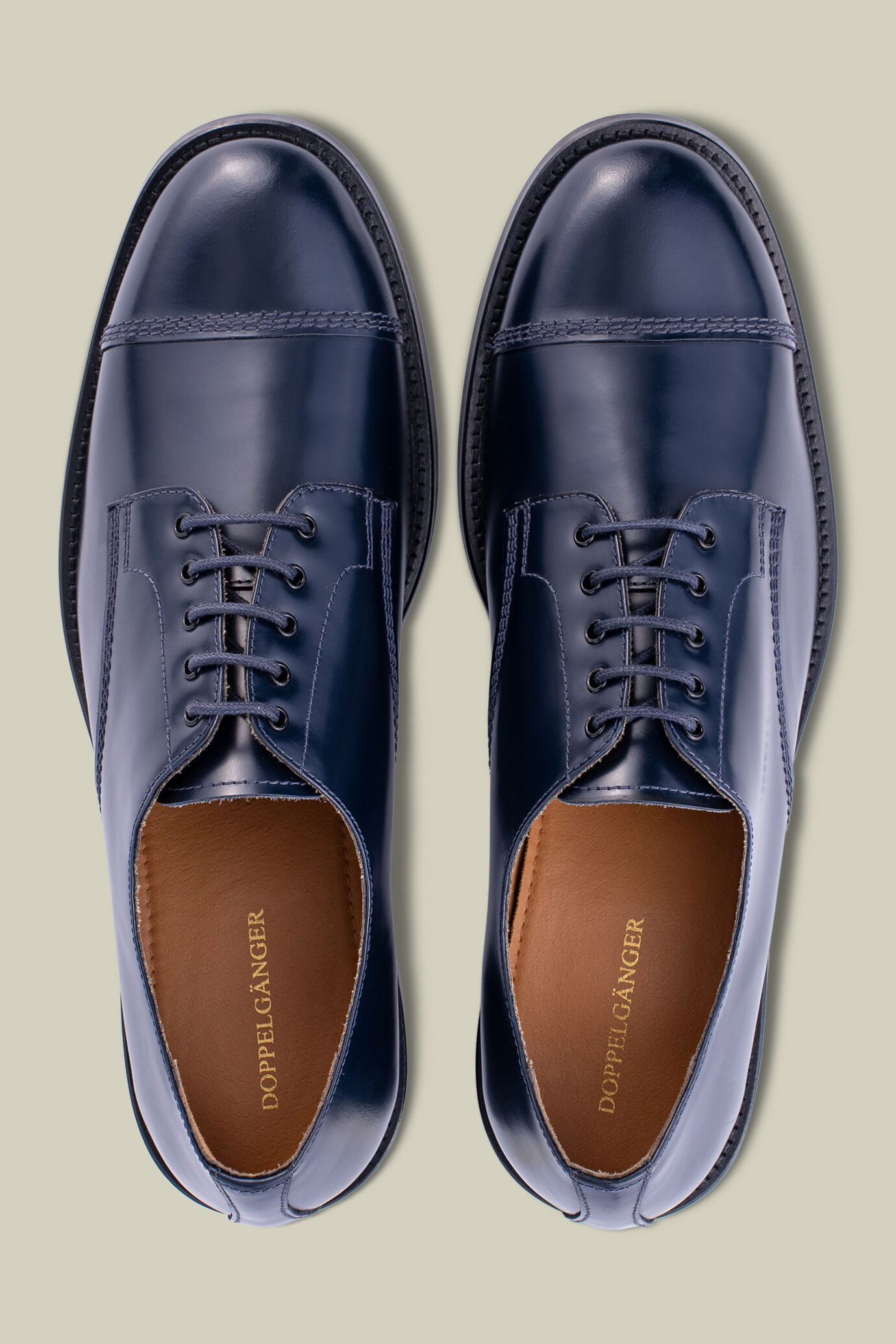 Derby shoe in 100% genuine leather image number 4