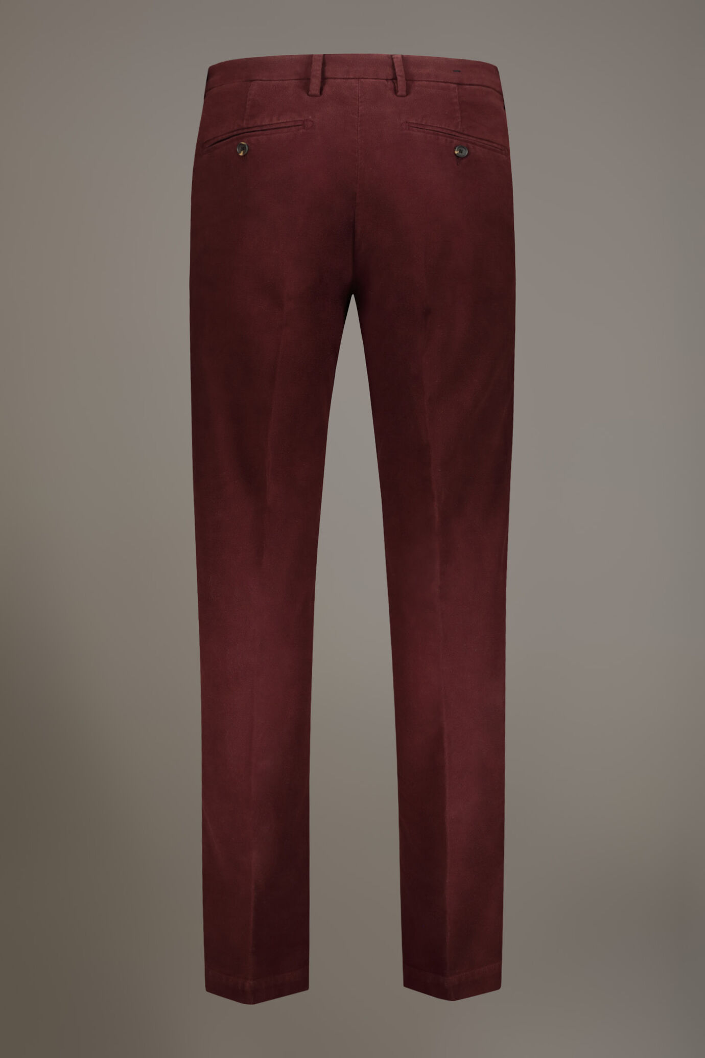 Regular fit chino trousers in moleskin fabric image number 6