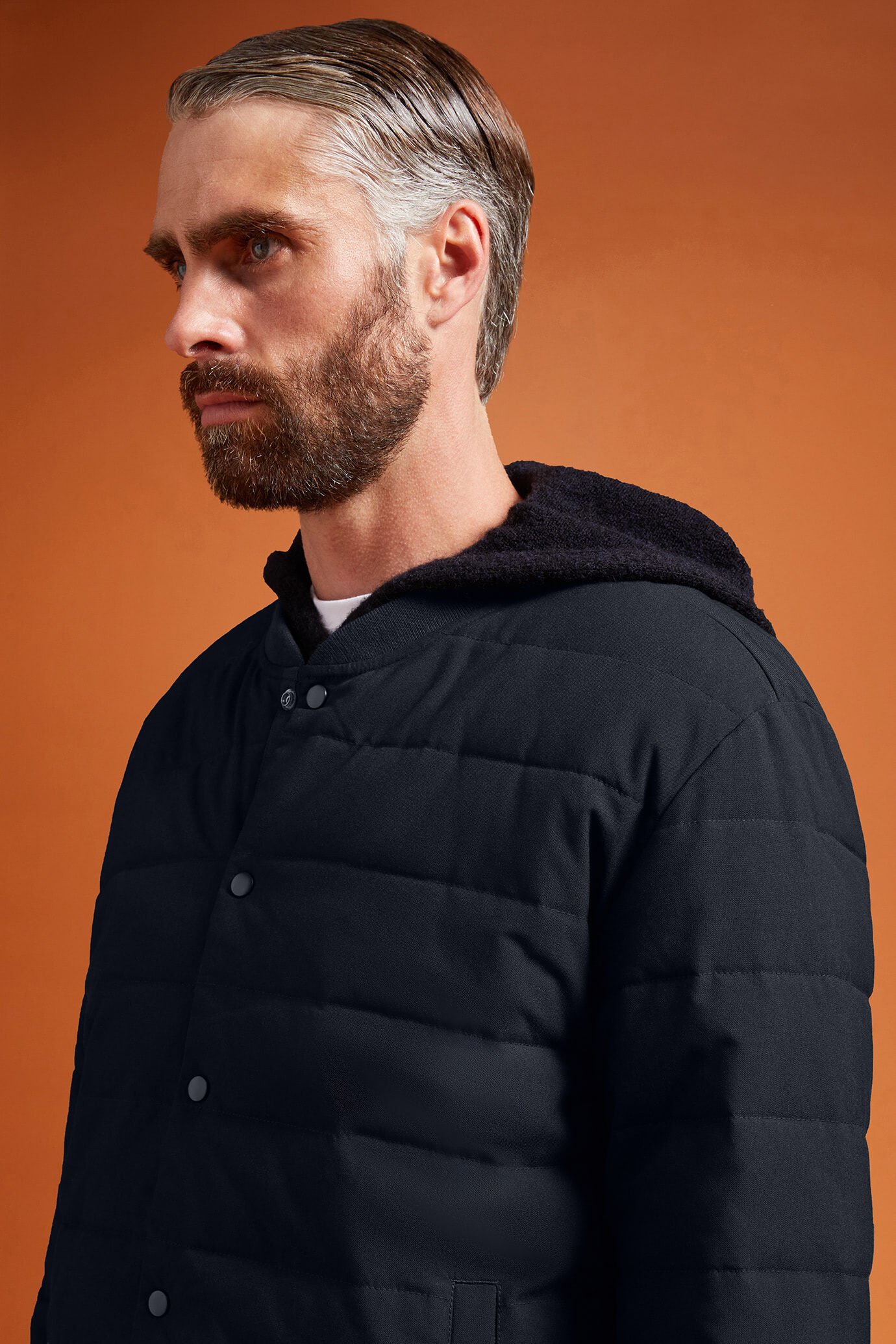 Men's Reversible Padded Down Jacket in a comfort fit image number 3