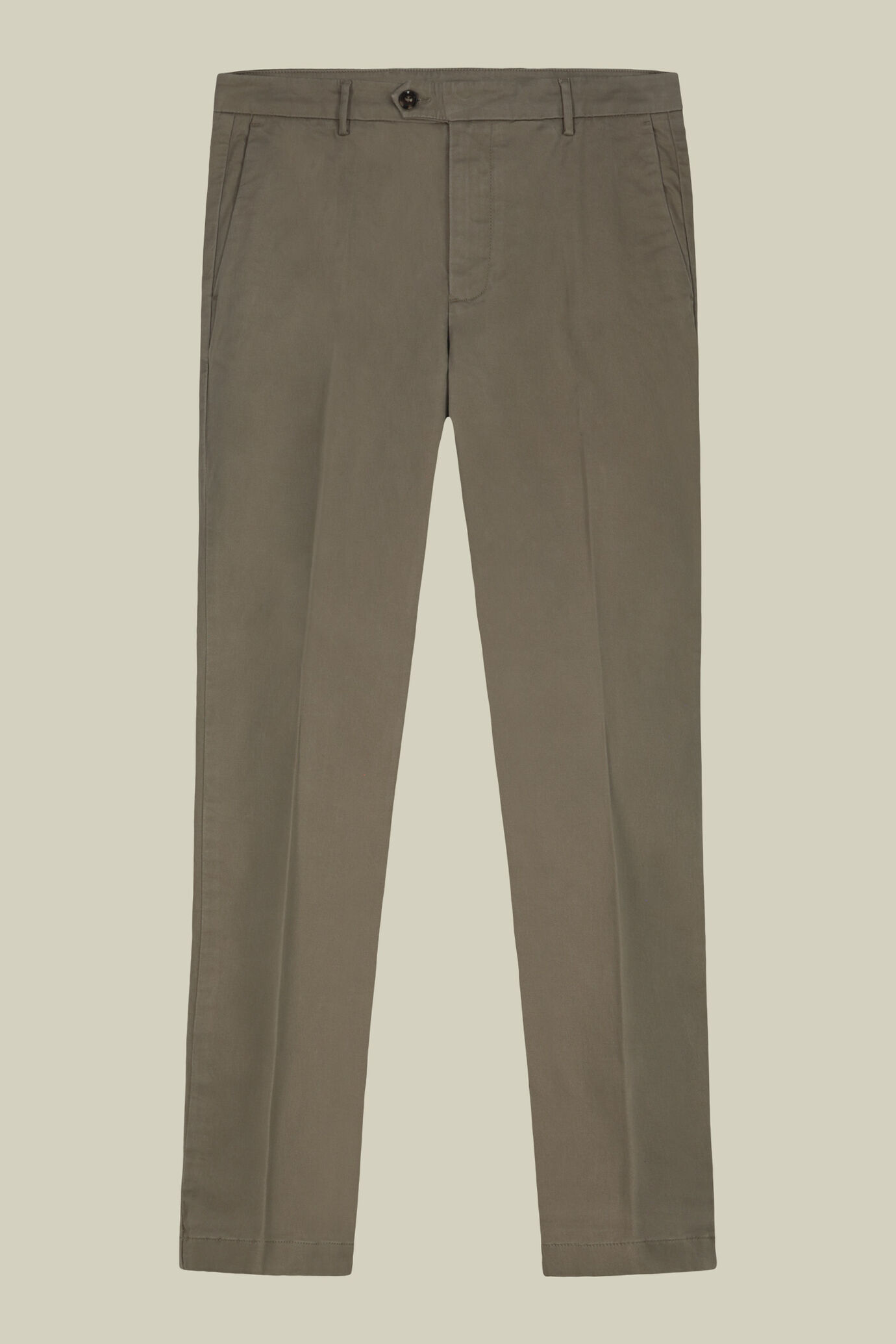 Pantalone uomo chino classico costruzione twill elasticizzato regular fit image number 4