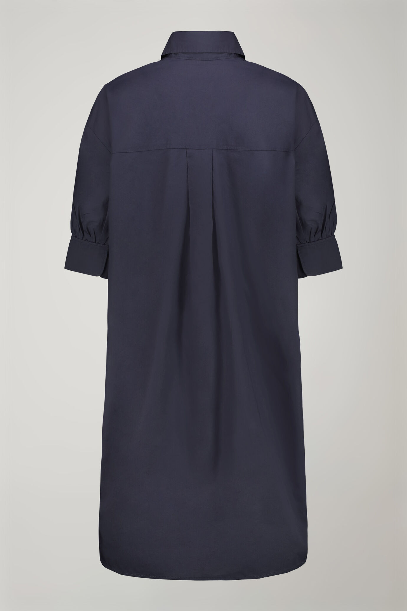 Vestito corto donna 100% cotone tinta unita image number 1
