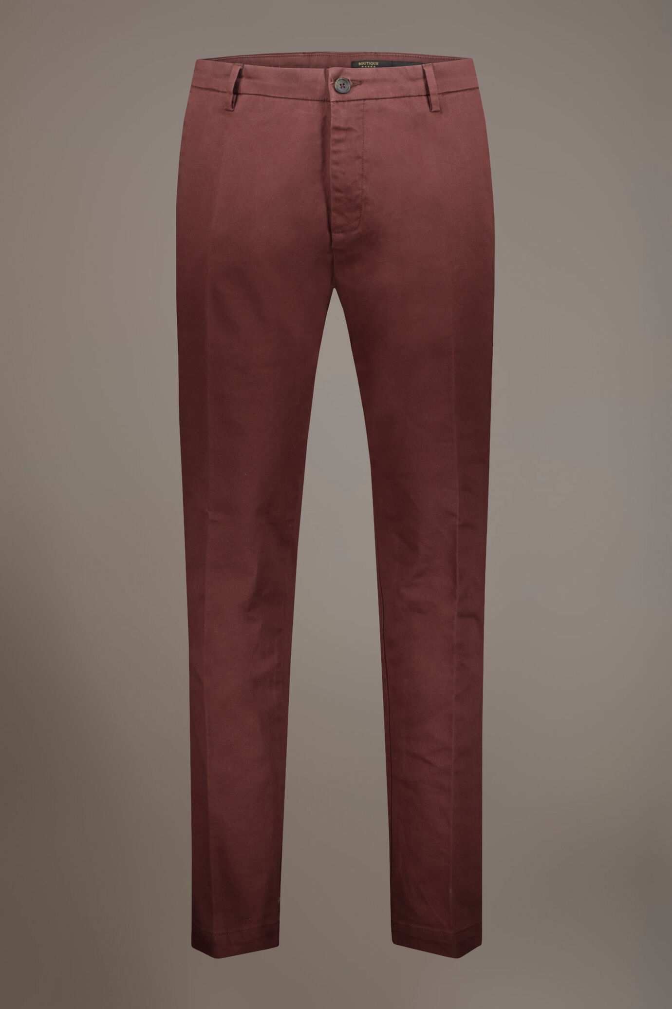 Men's classic regular fit chino pants stretch twill fabric image number 5