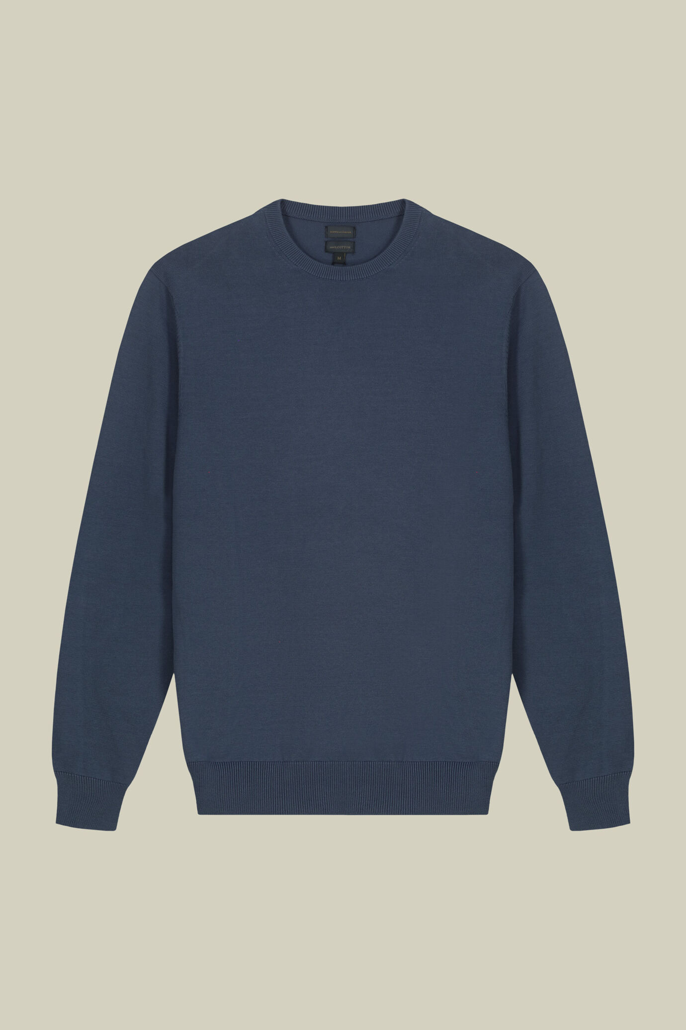 Men's crew neck jumper in 100% cotton image number 4