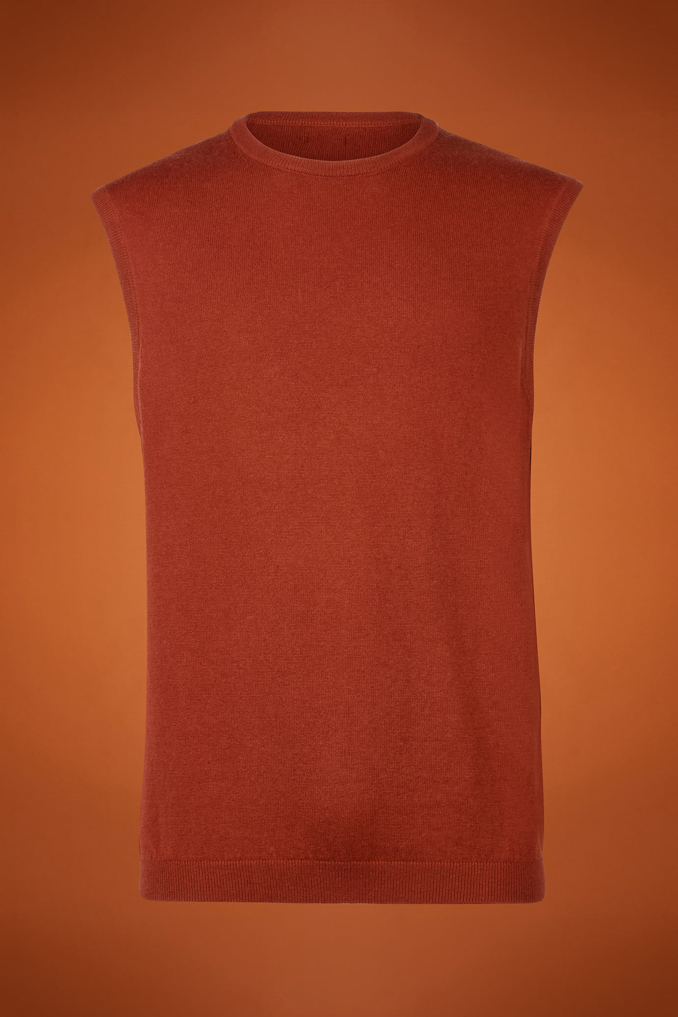 Gilet uomo girocollo lana e cotone regular fit image number 4