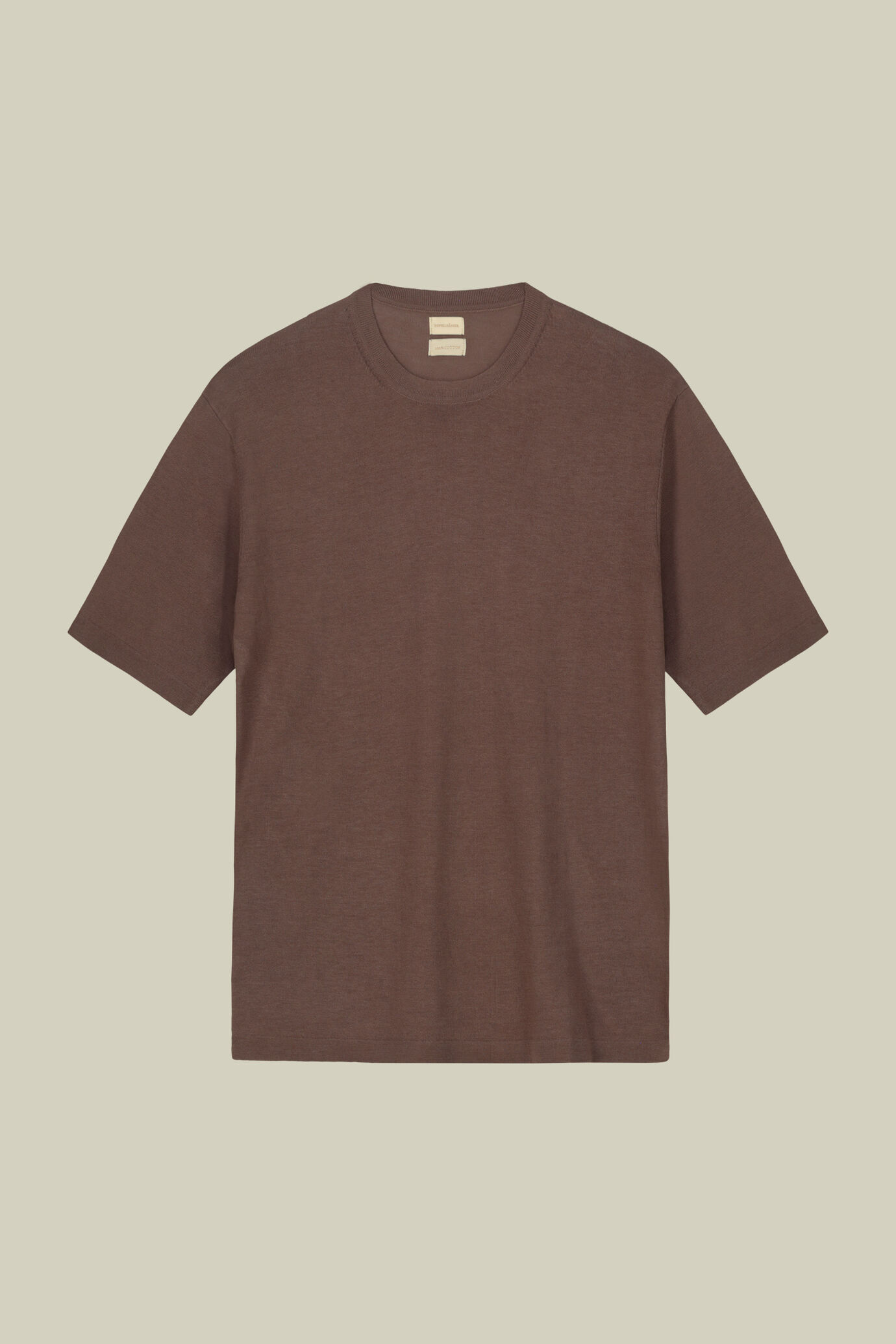 T-shirt homme en maille, manches courtes, 100% coton crêpe image number 4