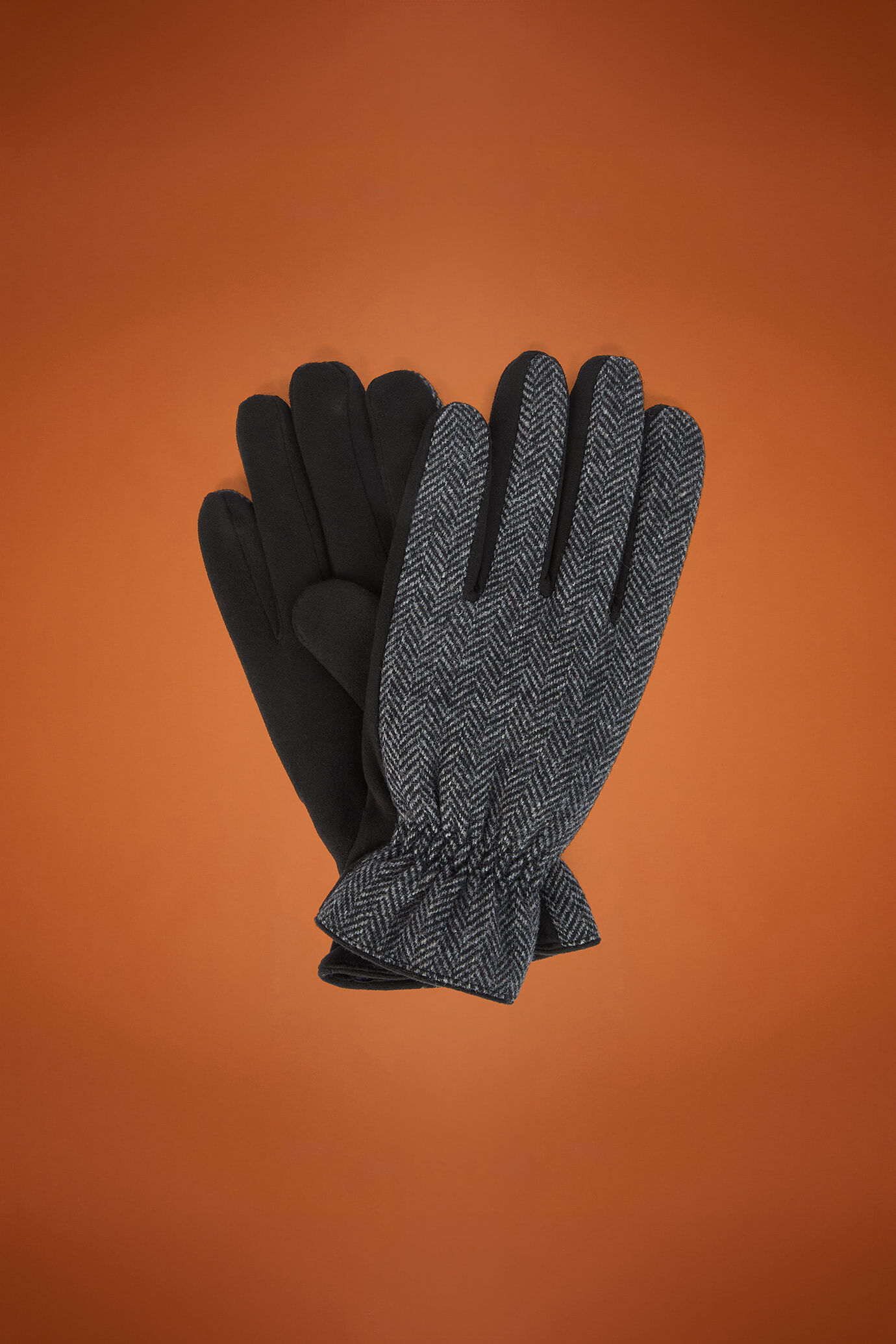Men's tweed gloves image number 0