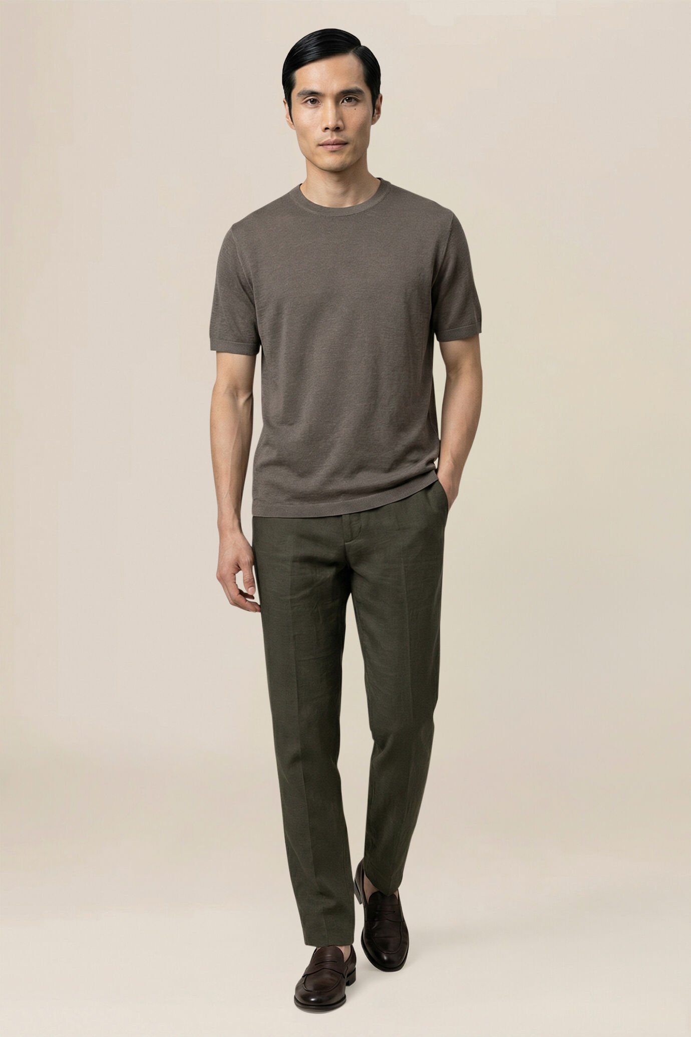Men's trousers in 100% linen image number 0