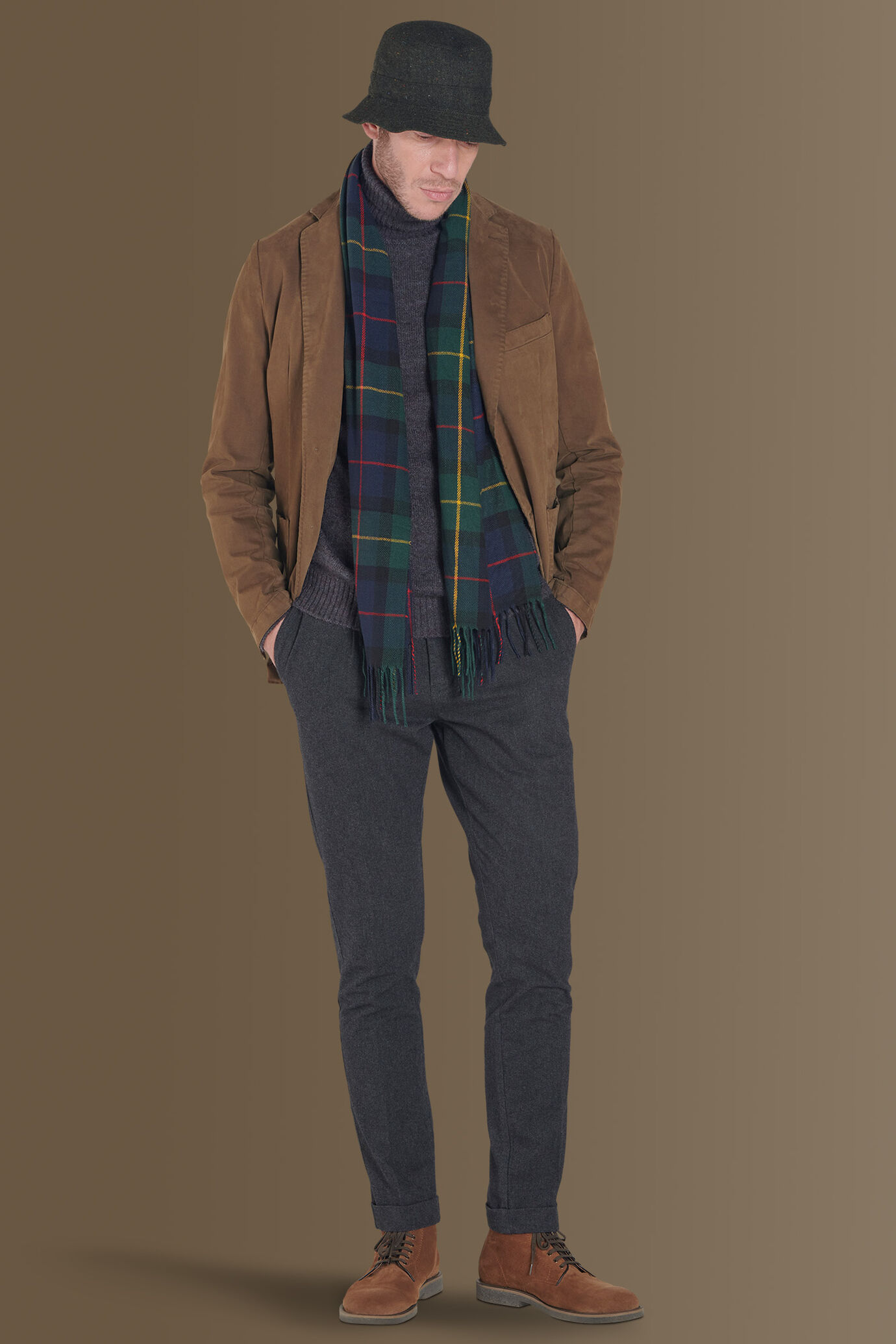 Single breasted jacket garment dyed. image number 0