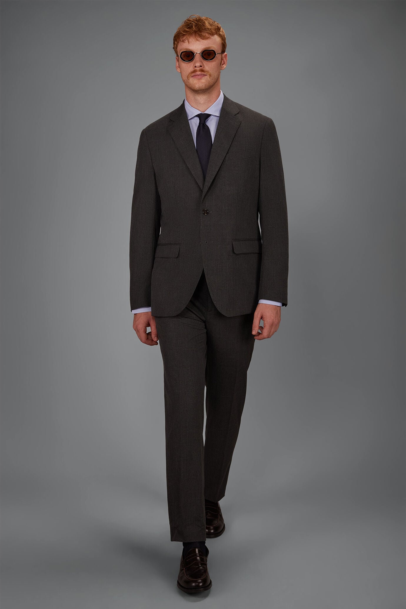 Costume homme crois&eacute; simple en motif Prince de Galles coupe classique