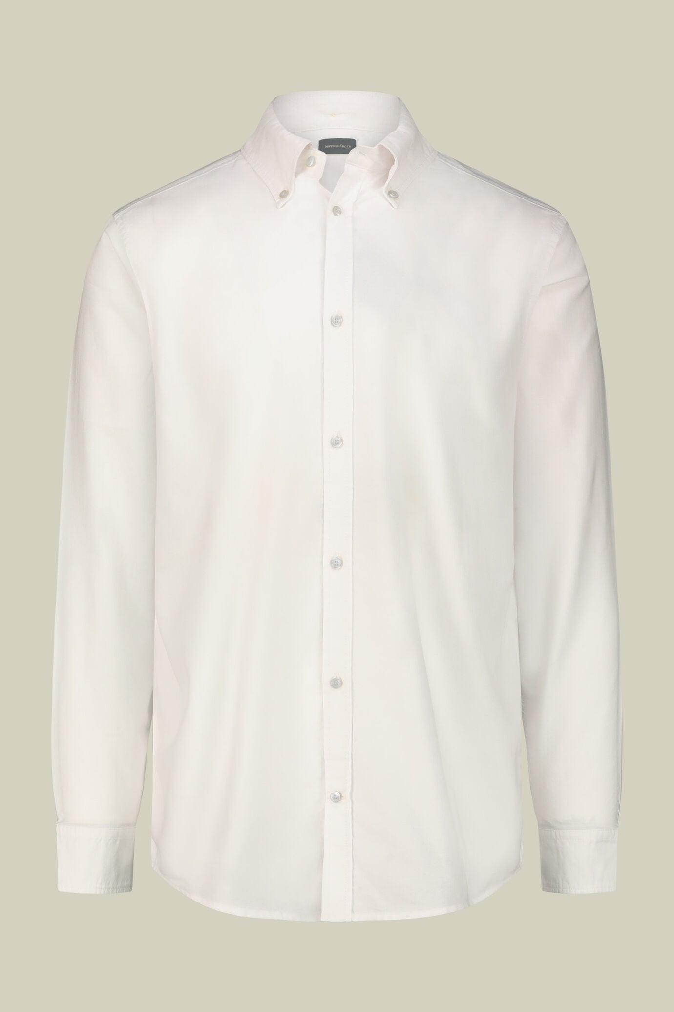 Herrenhemd aus 100 % Baumwolle Oxford, einfarbig, mit Button-Down-Kragen