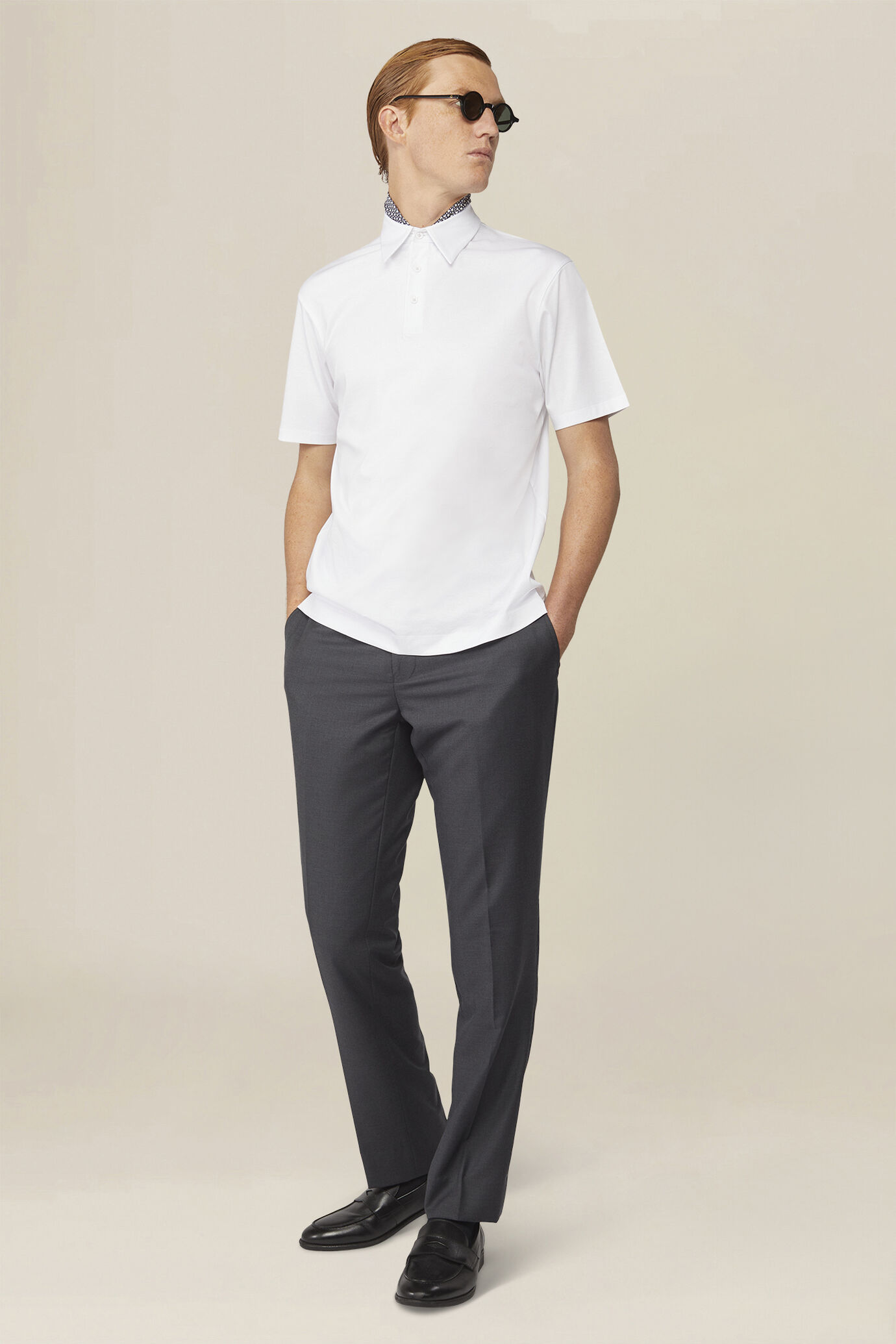 Polo pour homme en 100 % coton, coupe classique image number 1