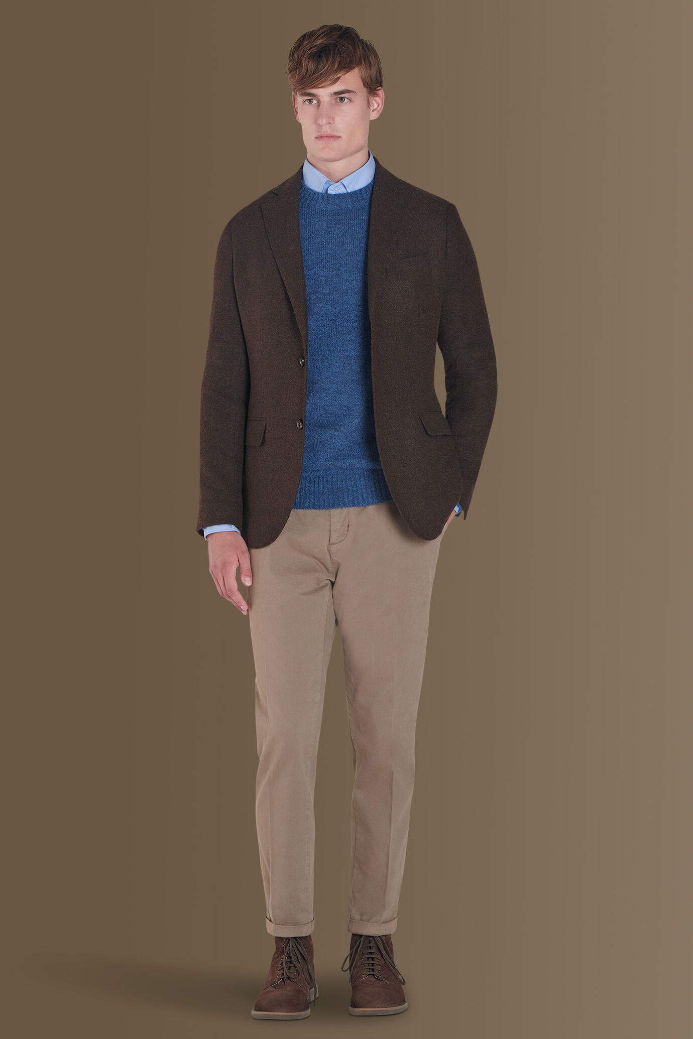 Giacca monopetto in tweed image number 0