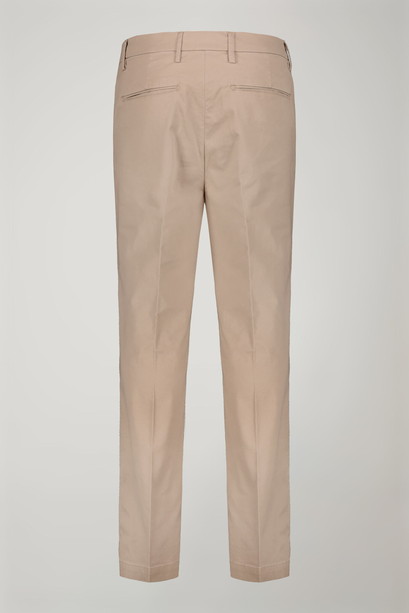 Pantalone uomo classico tessuto in cotone bacchettato tinto in capo regular fit image number 5
