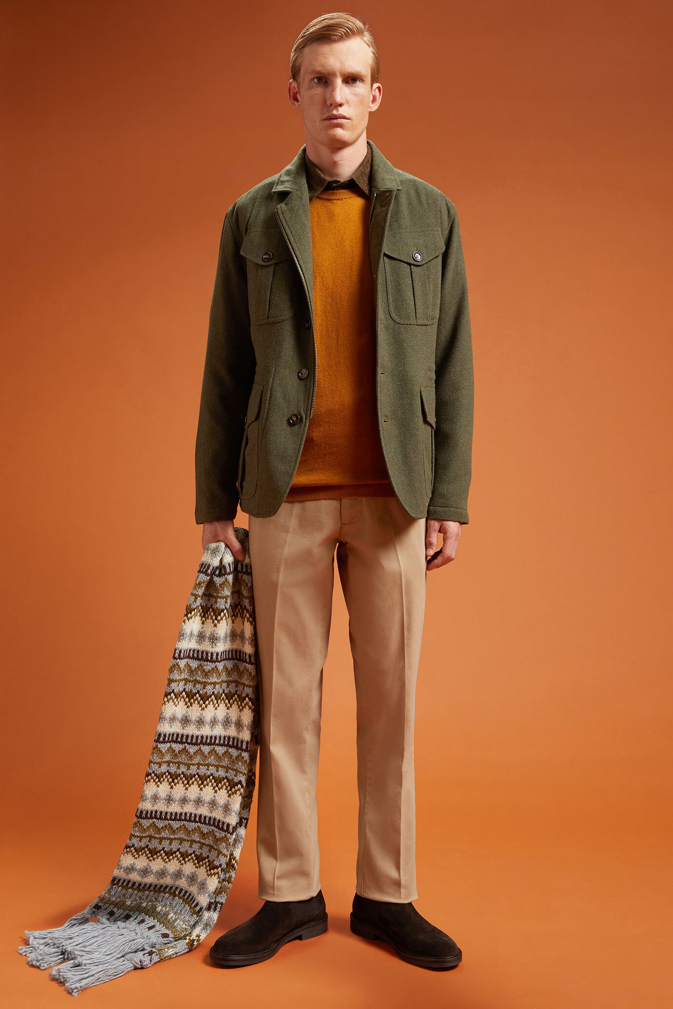 Herrenjacke mit leichtem Futter in normaler Passform image number 1