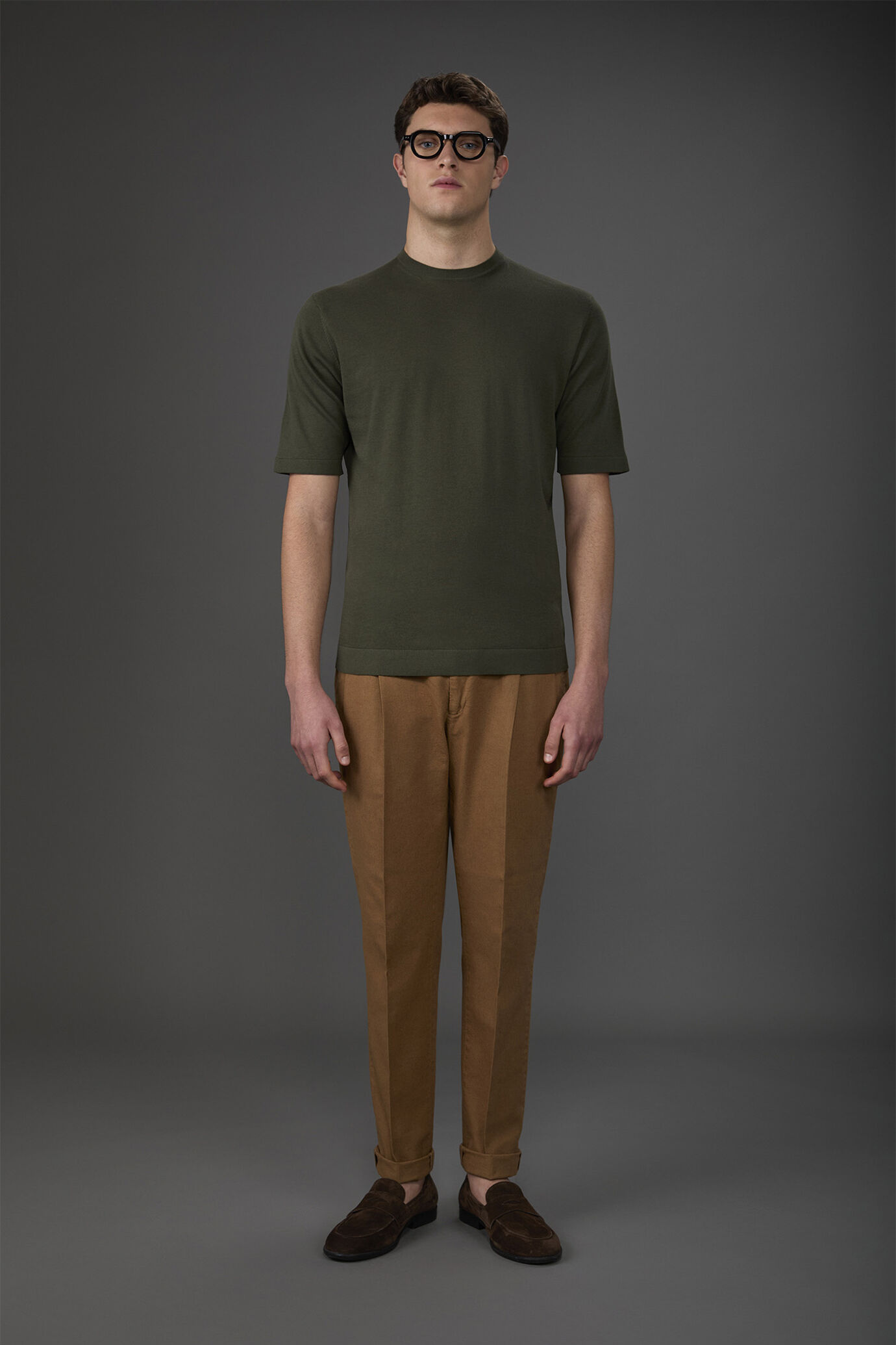 Kurzarm-T-Shirt für Herren aus 100 % doppelt gedrehter Baumwolle image number 0