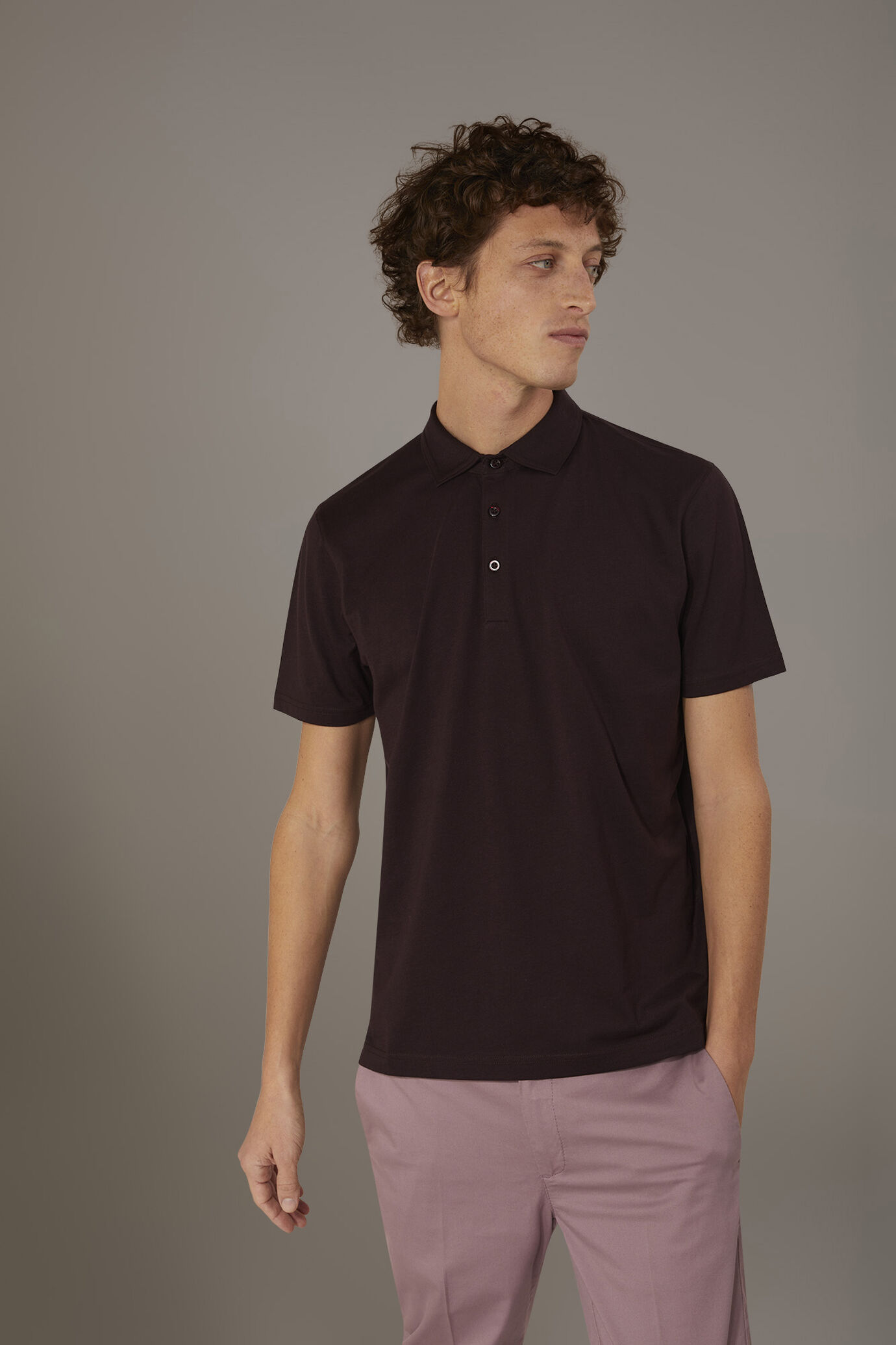 Short sleeves polo 100% pure supima cotton image number 0